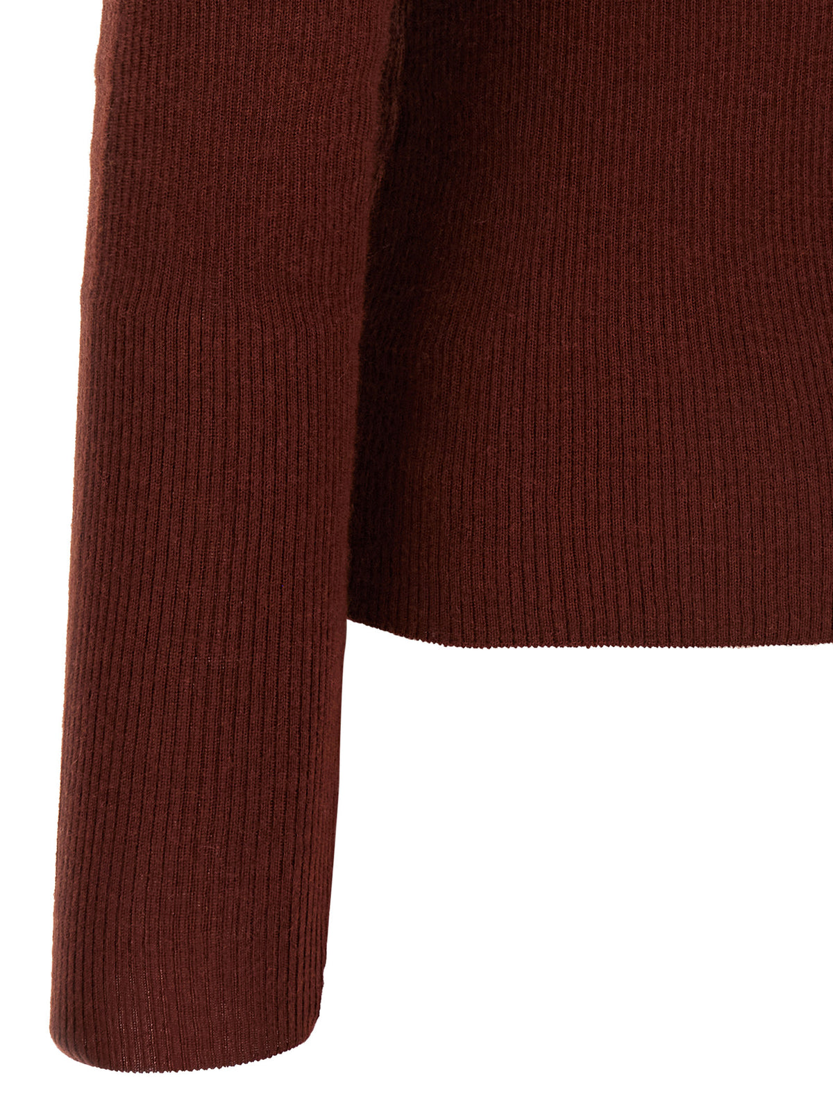 Max Mara Bordeaux Cashmere Polo Shirt
