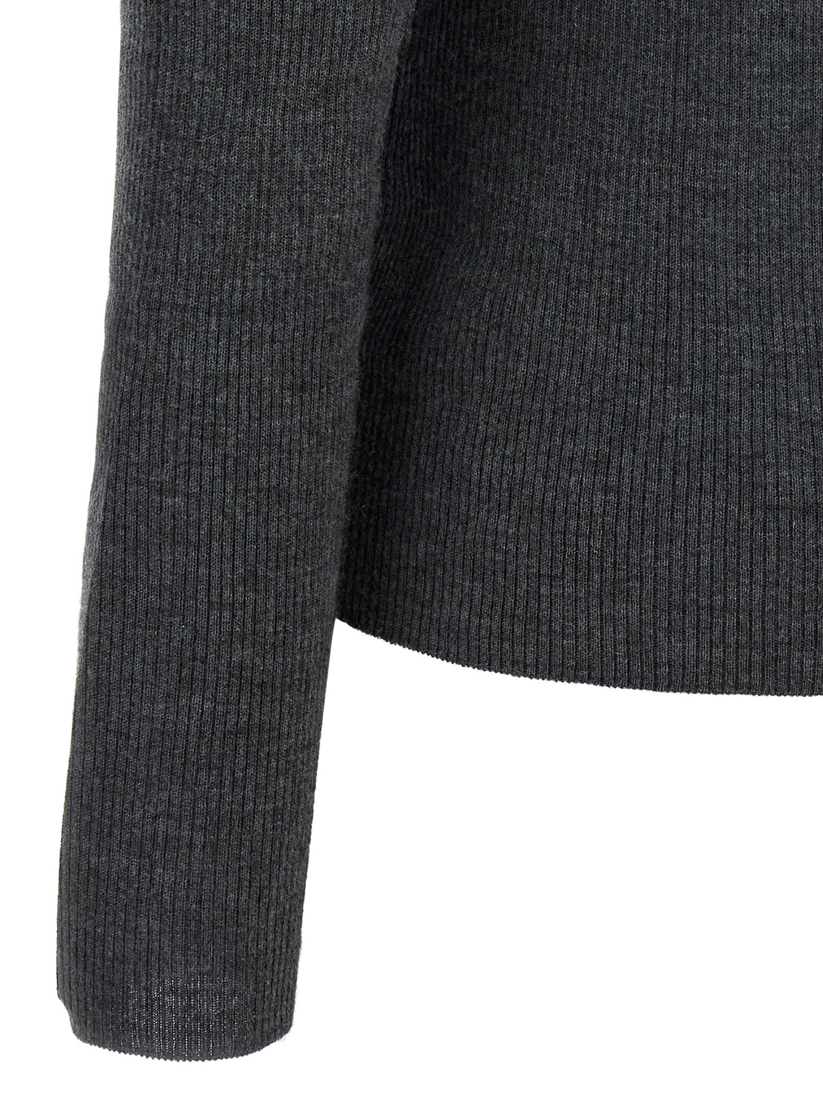 Max Mara Gray Cashmere Polo Shirt