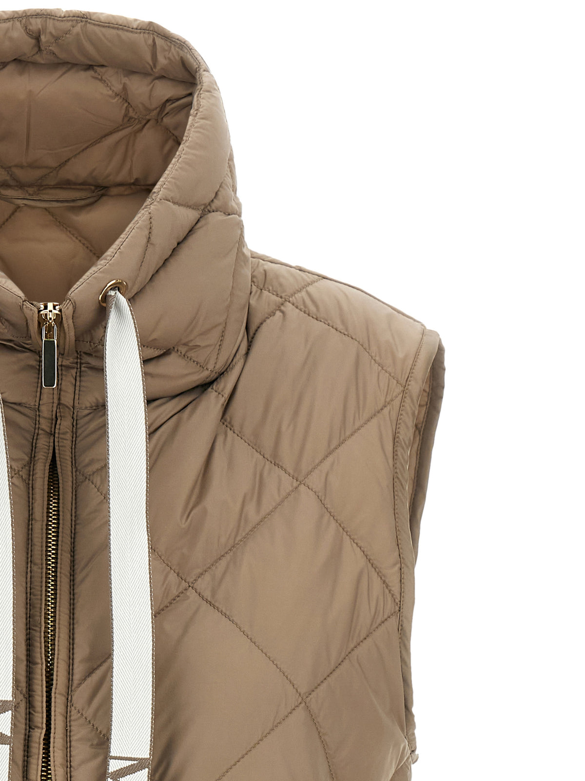 Max Mara Beige Sleeveless Jacket