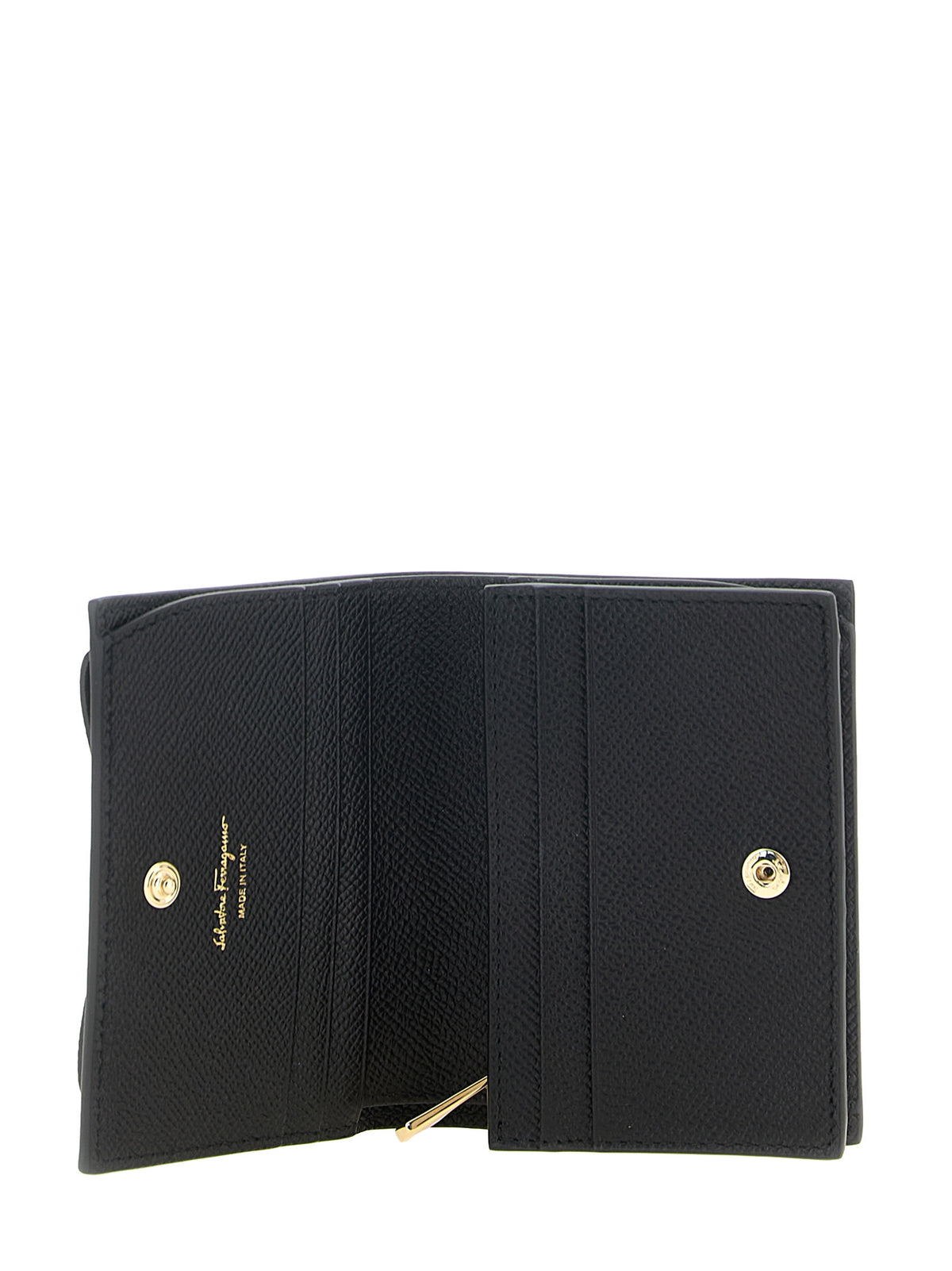 Ferragamo Black Calfskin Cardholder