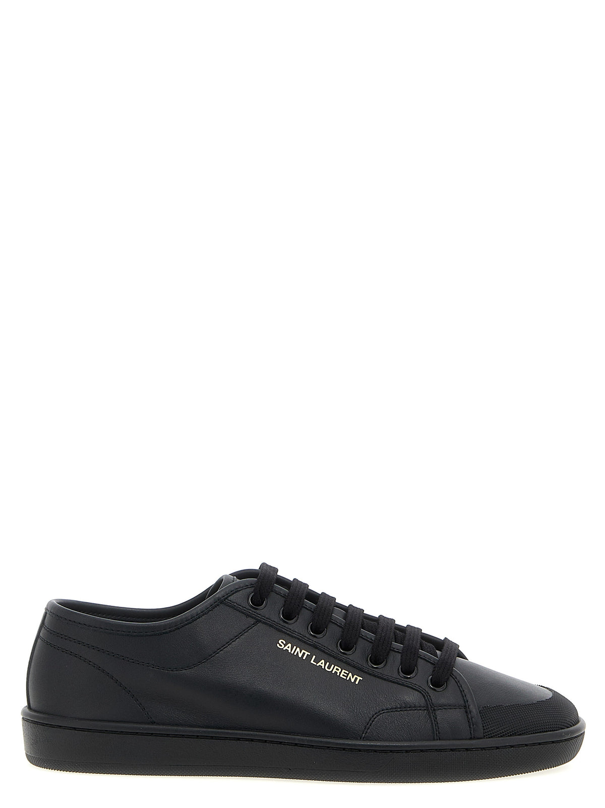 Saint Laurent Black Calfskin Low Top Sneakers