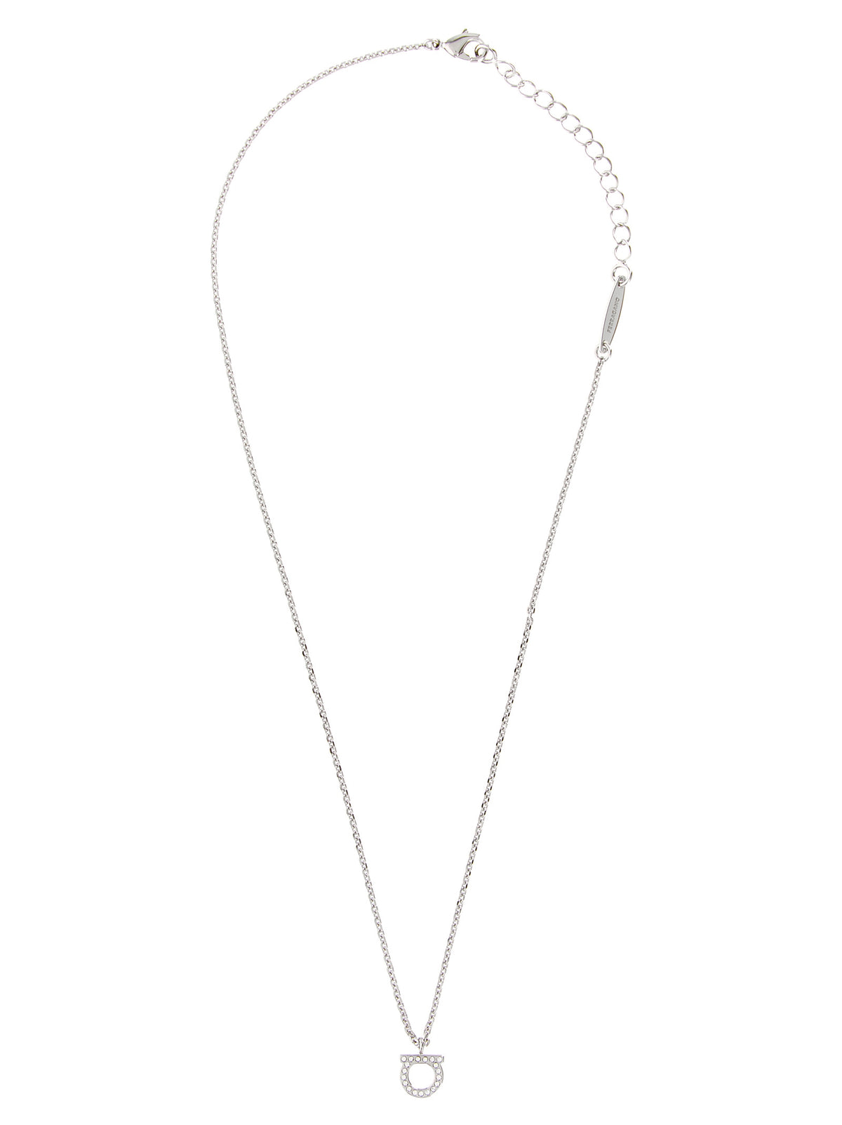 Ferragamo Silver Brass Necklace