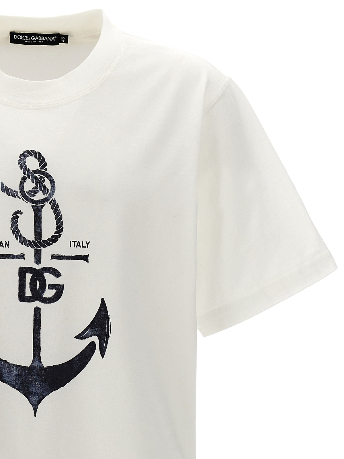 Dolce & Gabbana White Cotton T-Shirt