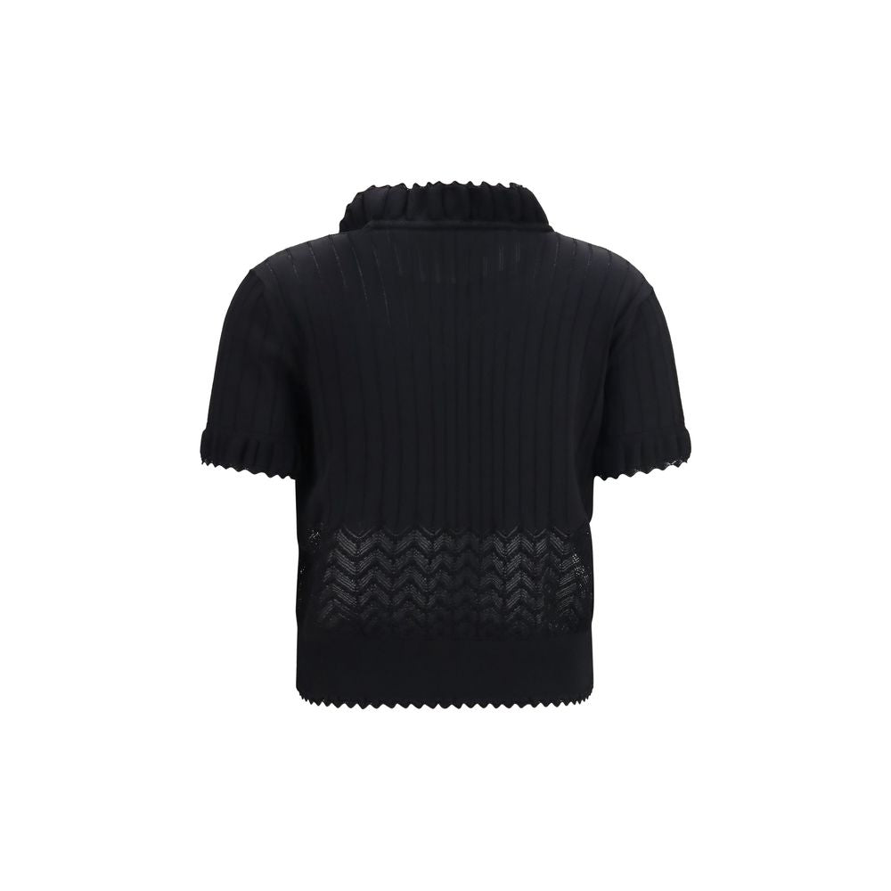 Alexander McQueen Black Viscose T-Shirt