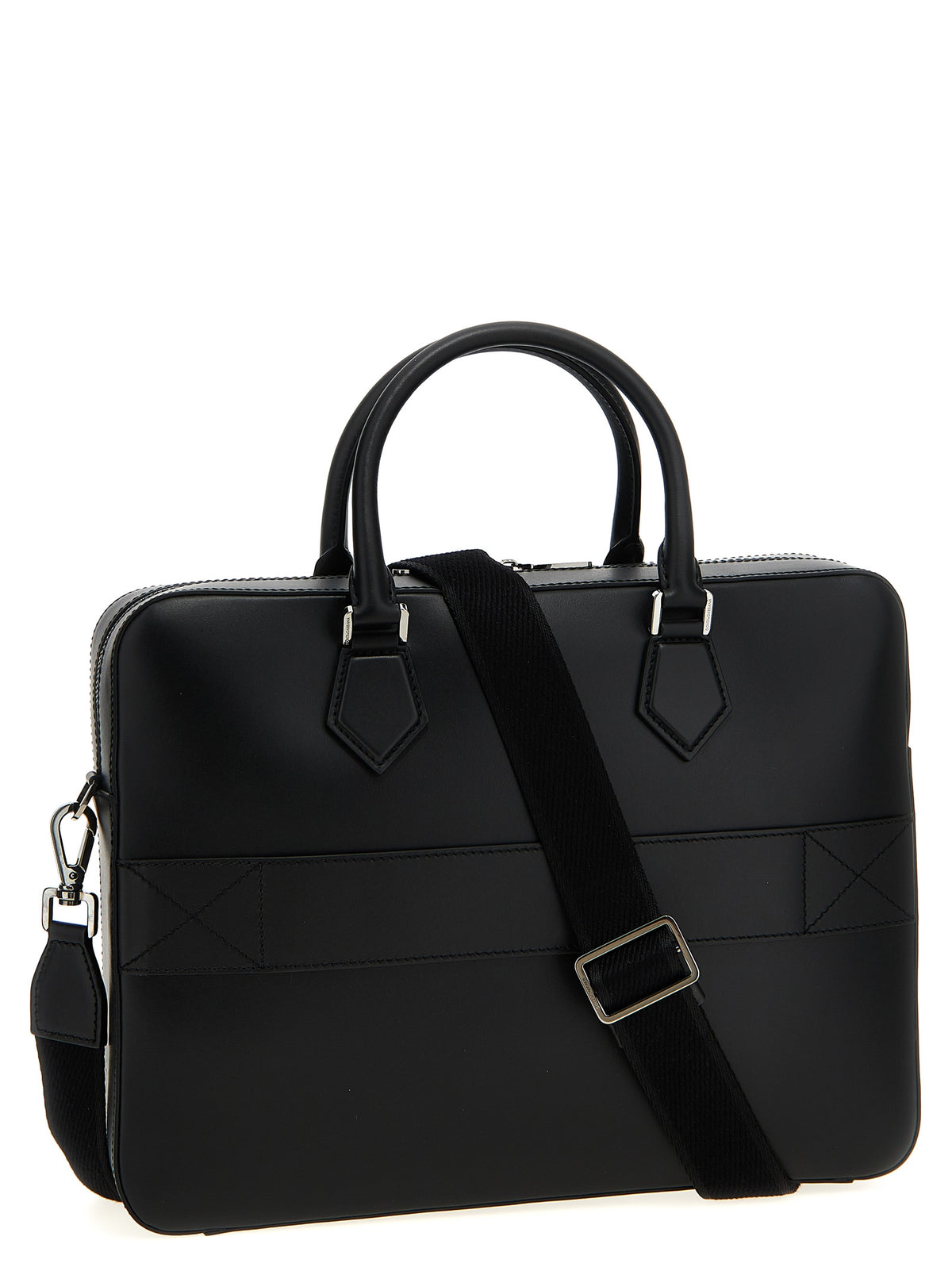 Dolce & Gabbana Black Lamb Leather Tote Bag