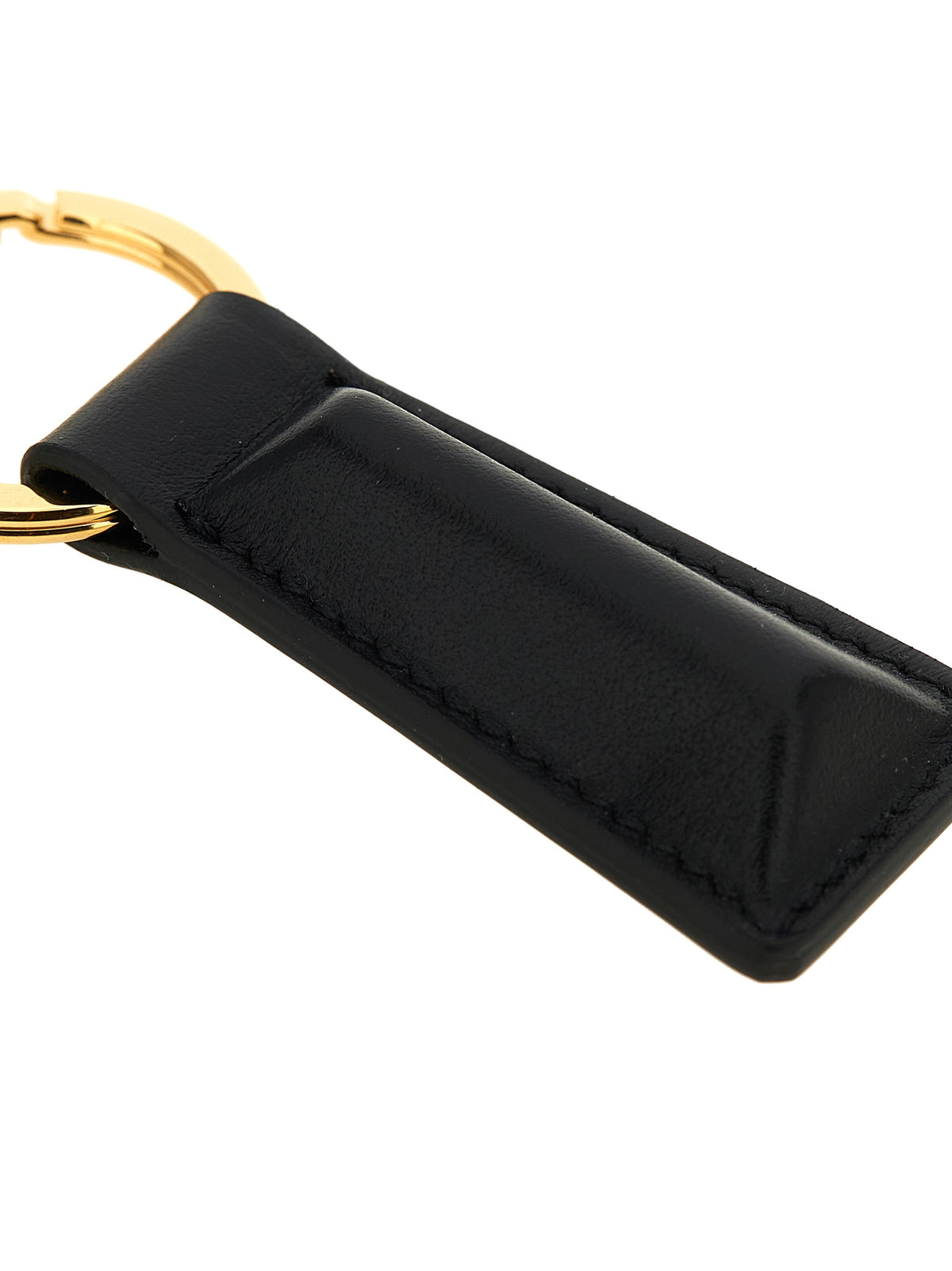 Jil Sander Black Calfskin Keychain