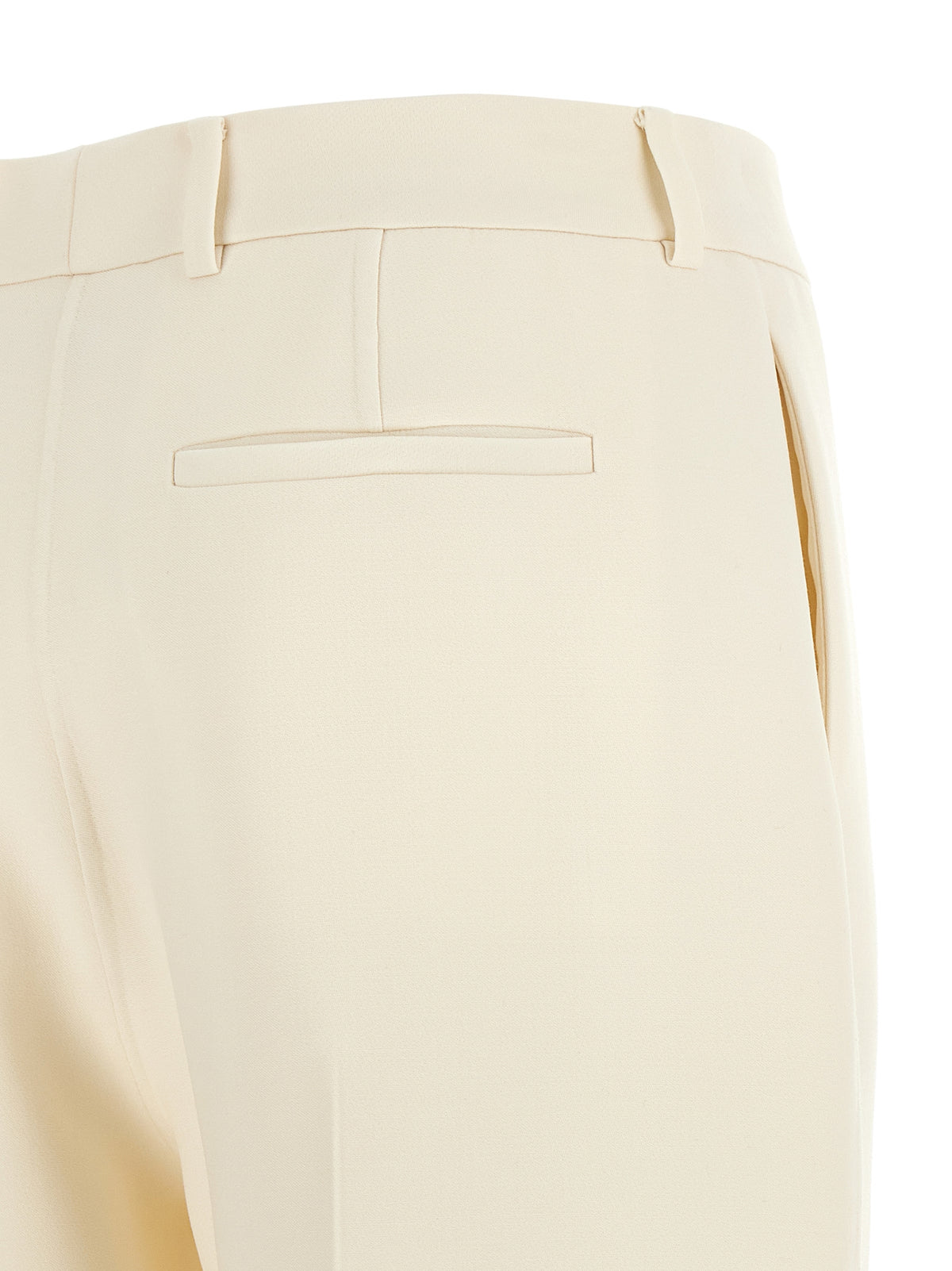 Fendi White Virgin Wool Dress Pants