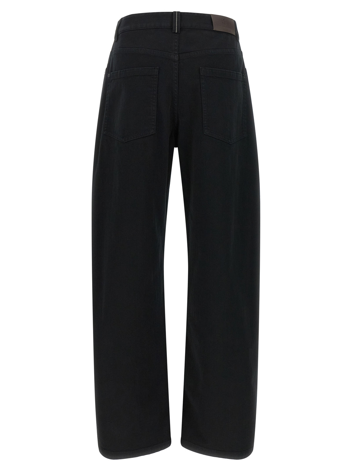 Brunello Cucinelli Black Cotton High-Waisted Jean