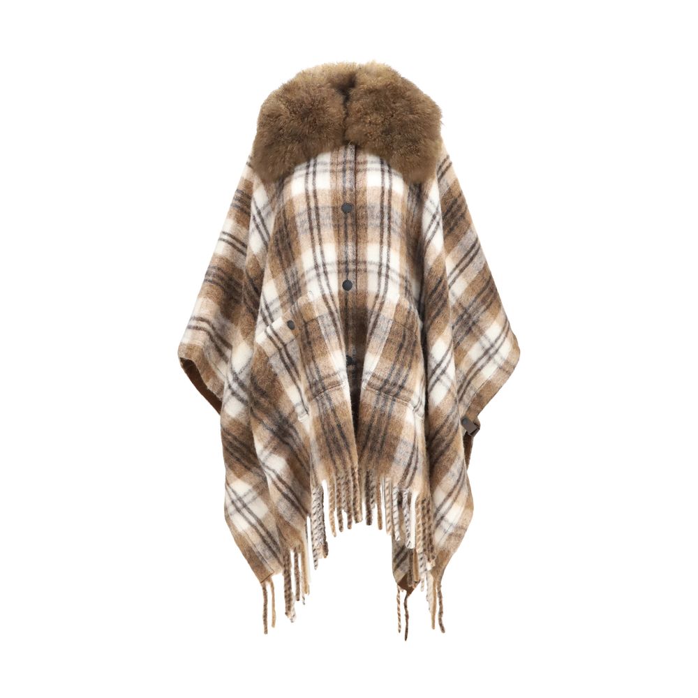 Moncler Grenoble Beige Mohair Coat