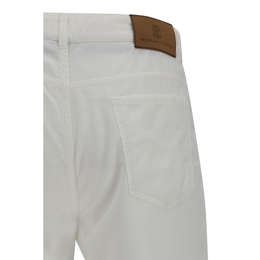 Brunello Cucinelli White Casual Pants