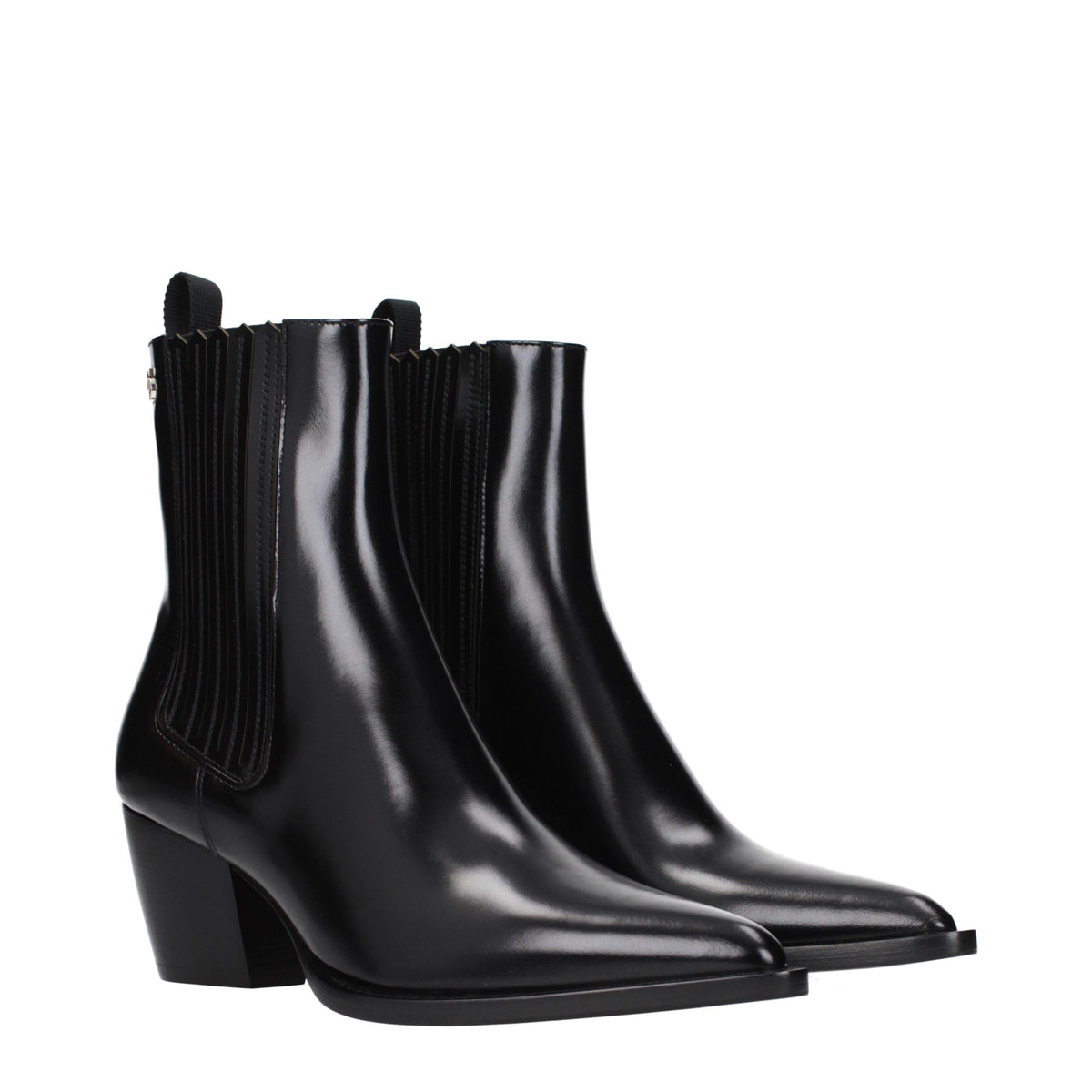 Christian Dior Black Leather Ankle Boots
