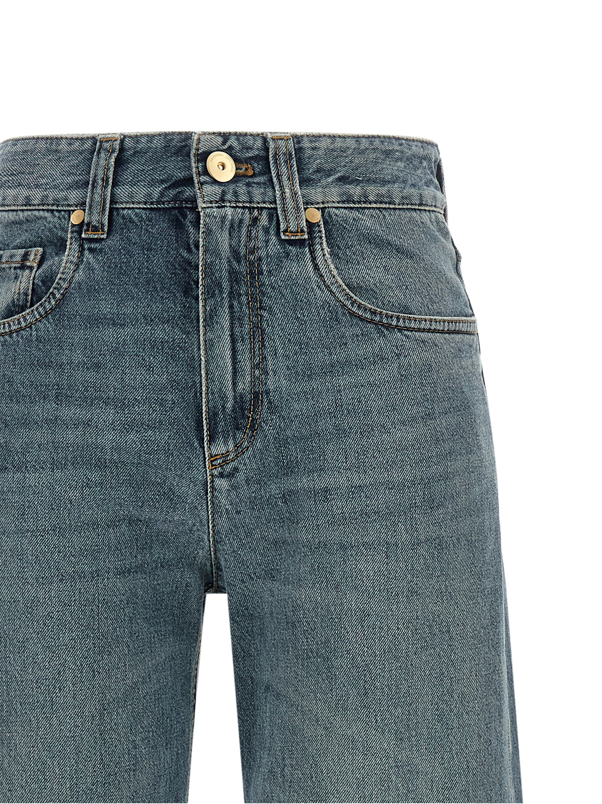 Brunello Cucinelli Blue Cotton Jeans Denim