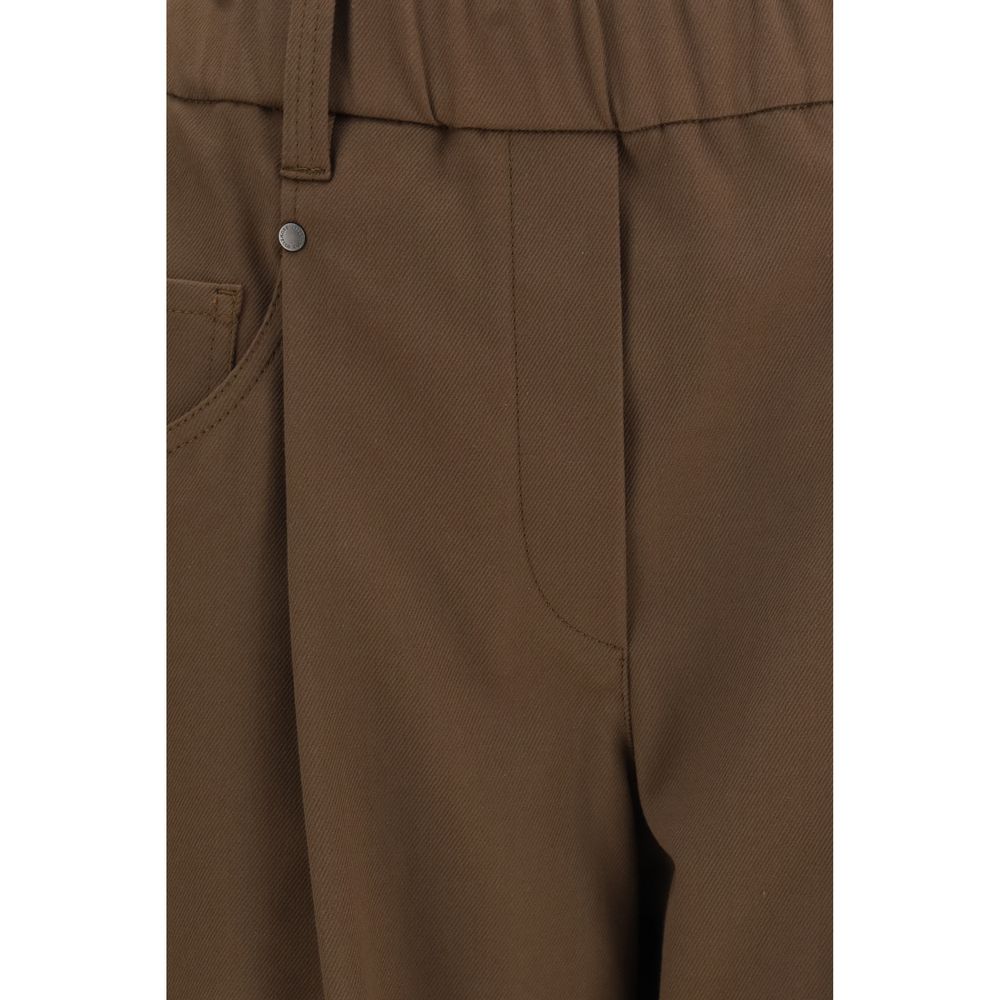 Brunello Cucinelli Brown Casual Pants