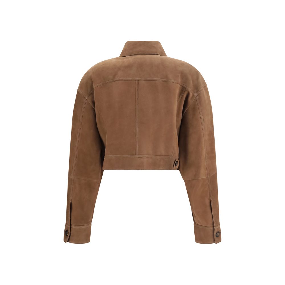 Brunello Cucinelli Brown Denim Jackets