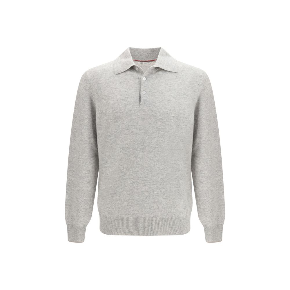Brunello Cucinelli Gray Polo Shirts
