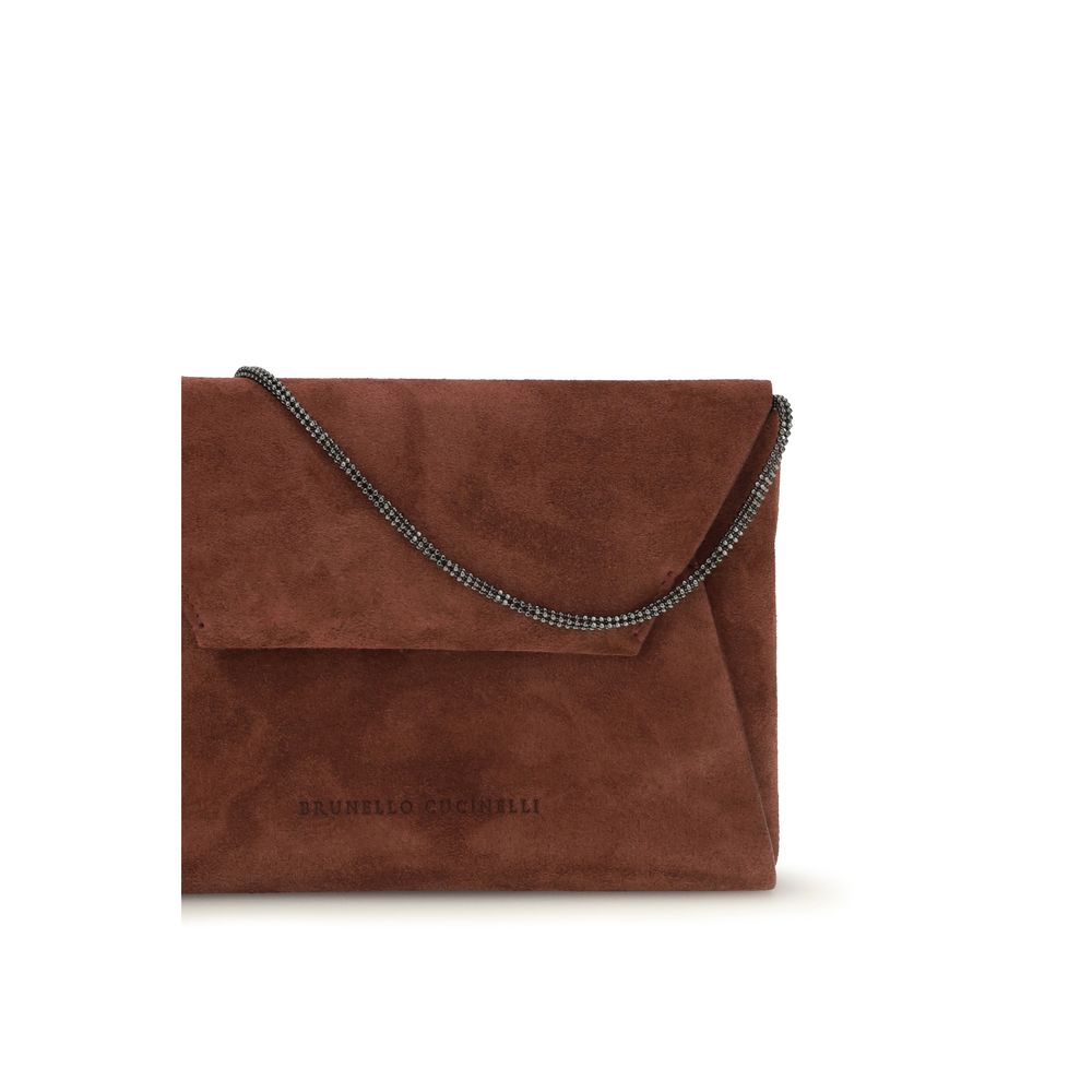 Brunello Cucinelli Bordeaux Shoulder Bags