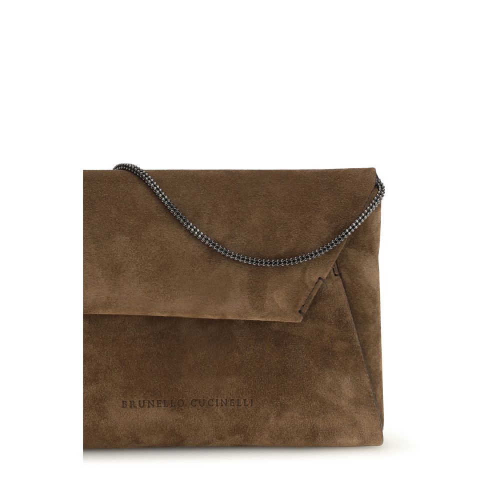 Brunello Cucinelli Brown Shoulder Bags
