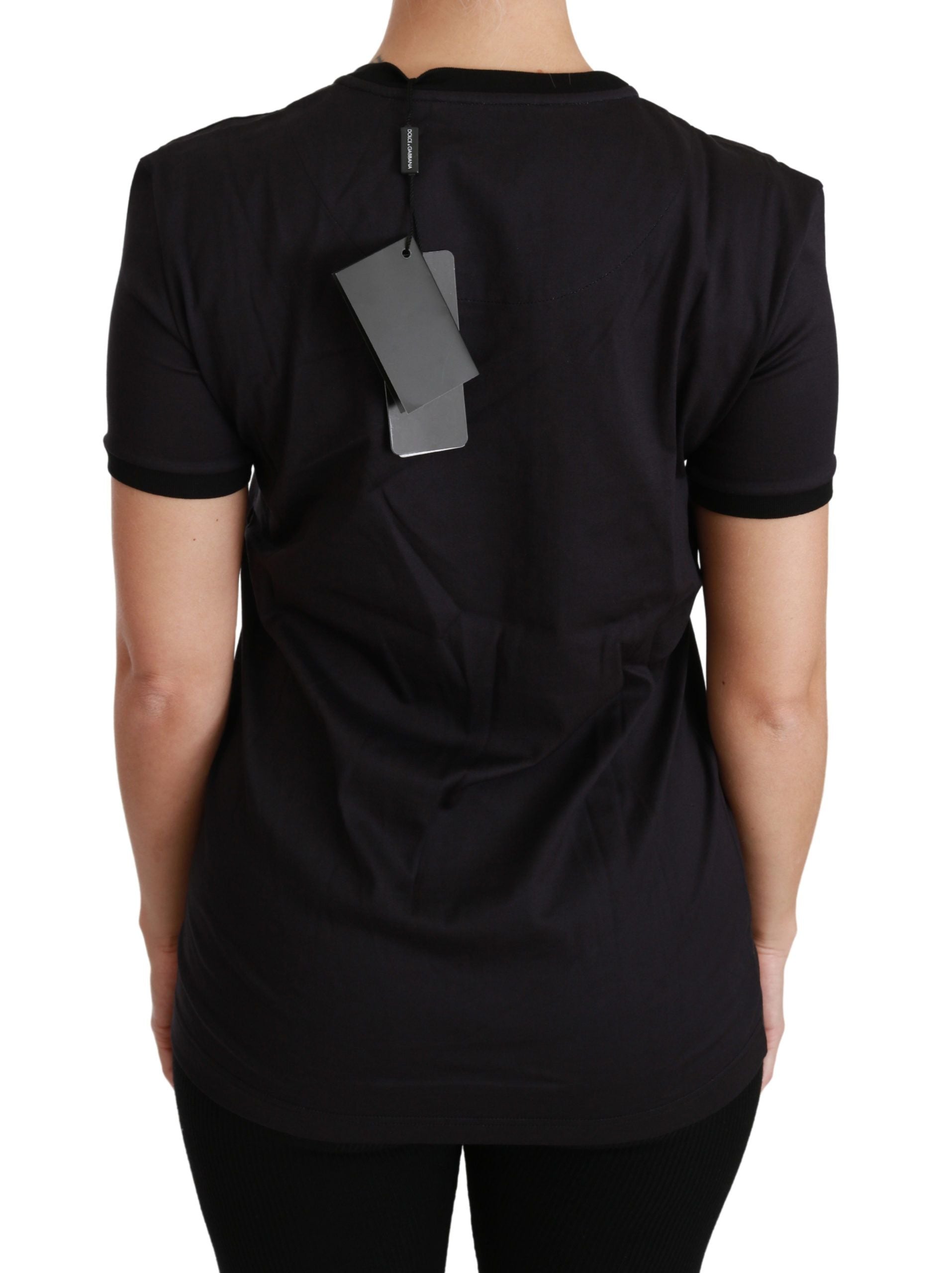 Dolce & Gabbana Black #ImAChristmasTree Crewneck Top T-shirt Dolce & Gabbana