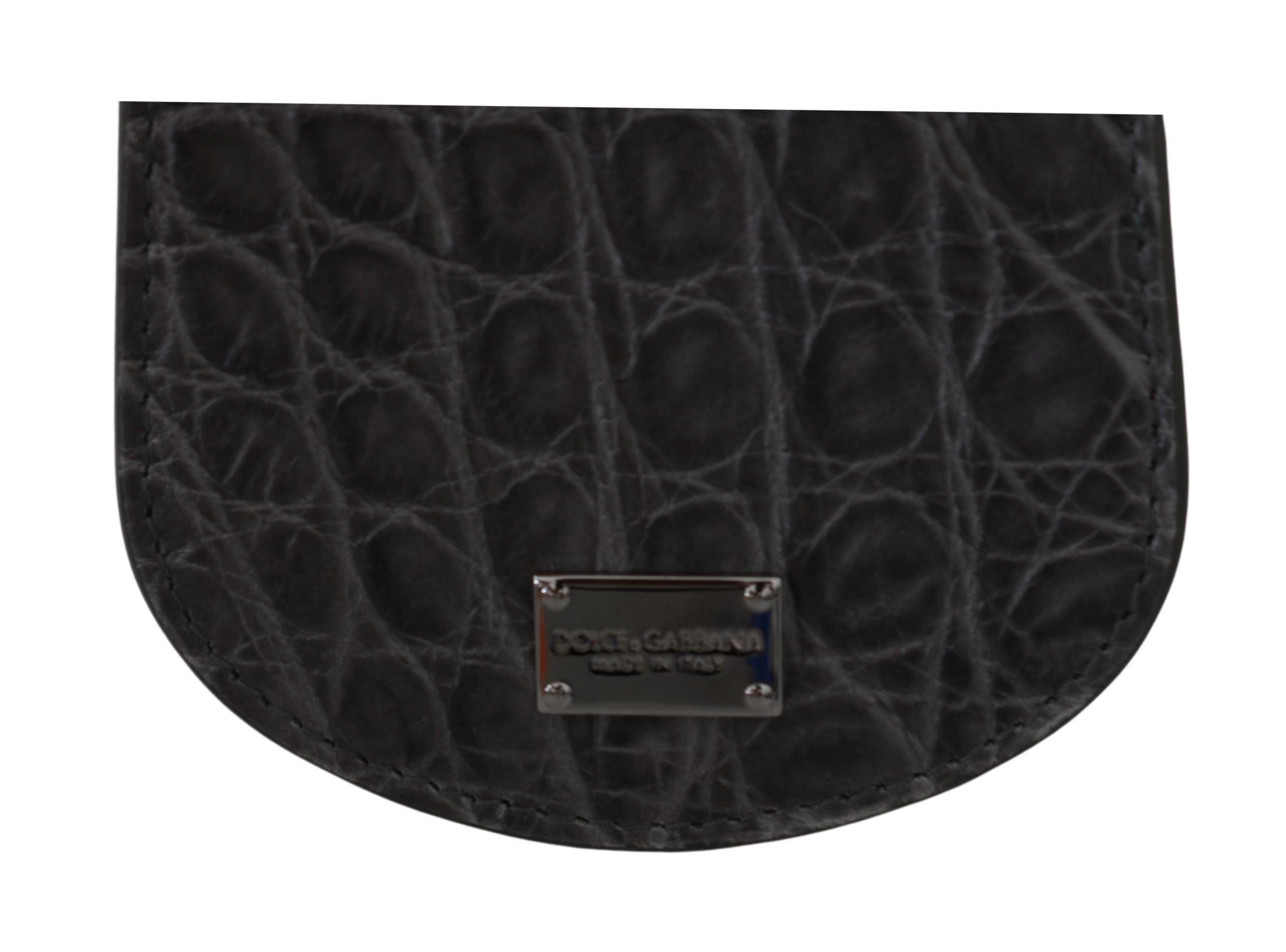 Dolce & Gabbana Gray Exotic Skin Condom Case Holder Pocket Wallet Dolce & Gabbana