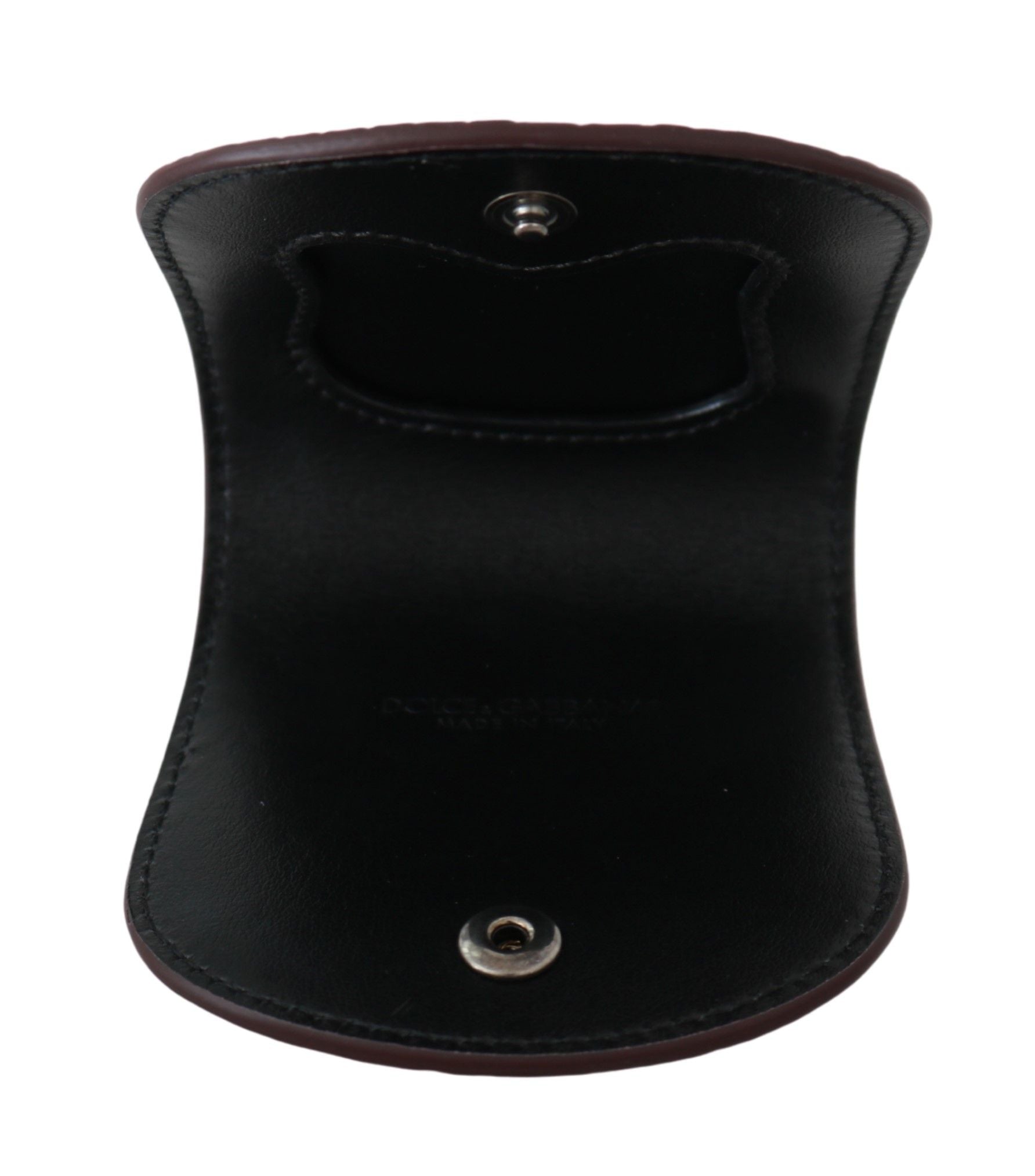 Dolce & Gabbana Brown Exotic Skin Pocket Condom Case Holder Dolce & Gabbana