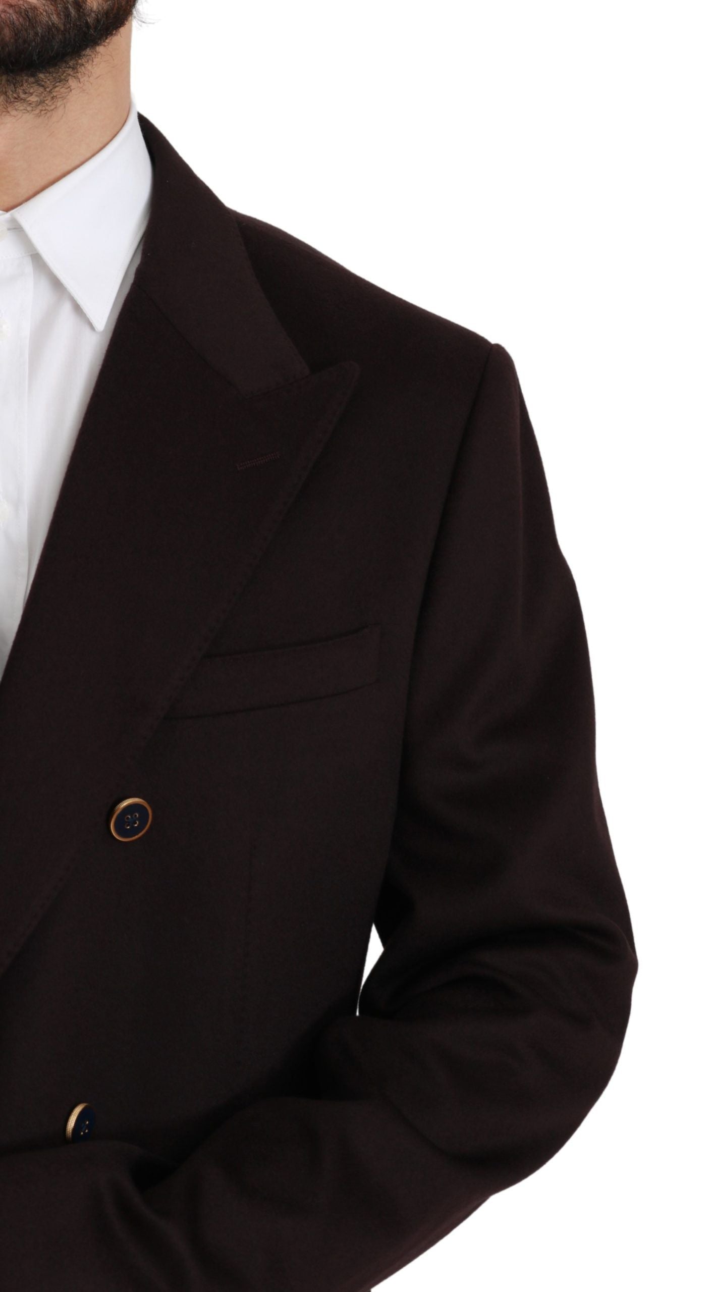 Dolce & Gabbana Bordeaux Cashmere Coat TAORMINA Blazer Dolce & Gabbana