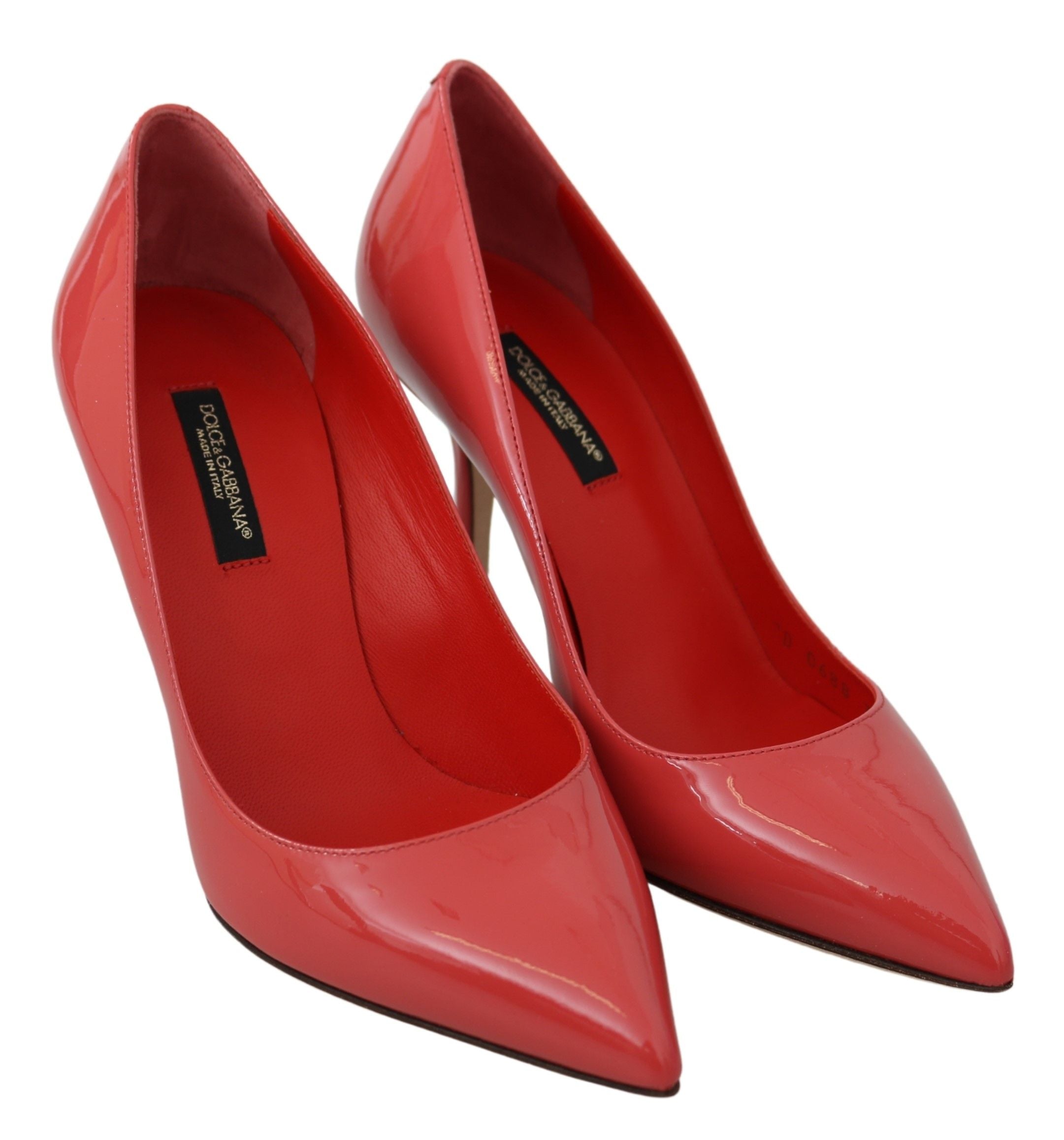 Dolce & Gabbana Dark Pink Patent Leather Heels Pumps Dolce & Gabbana