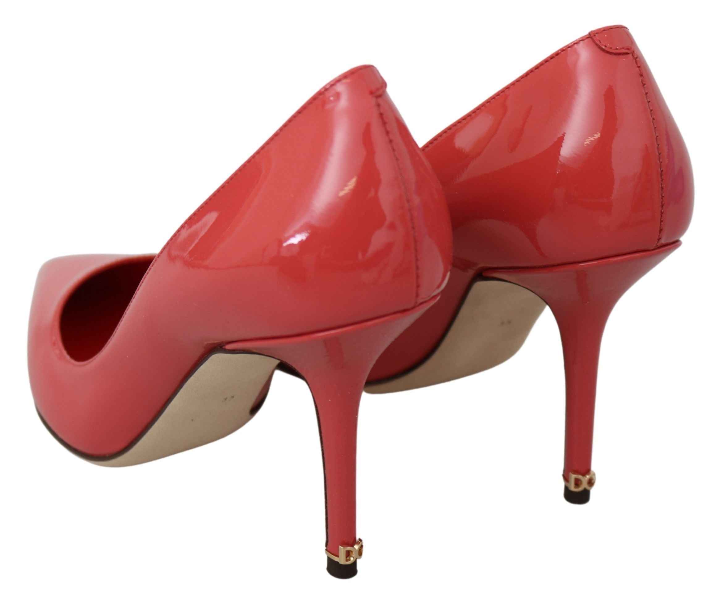Dolce & Gabbana Dark Pink Patent Leather Heels Pumps Dolce & Gabbana