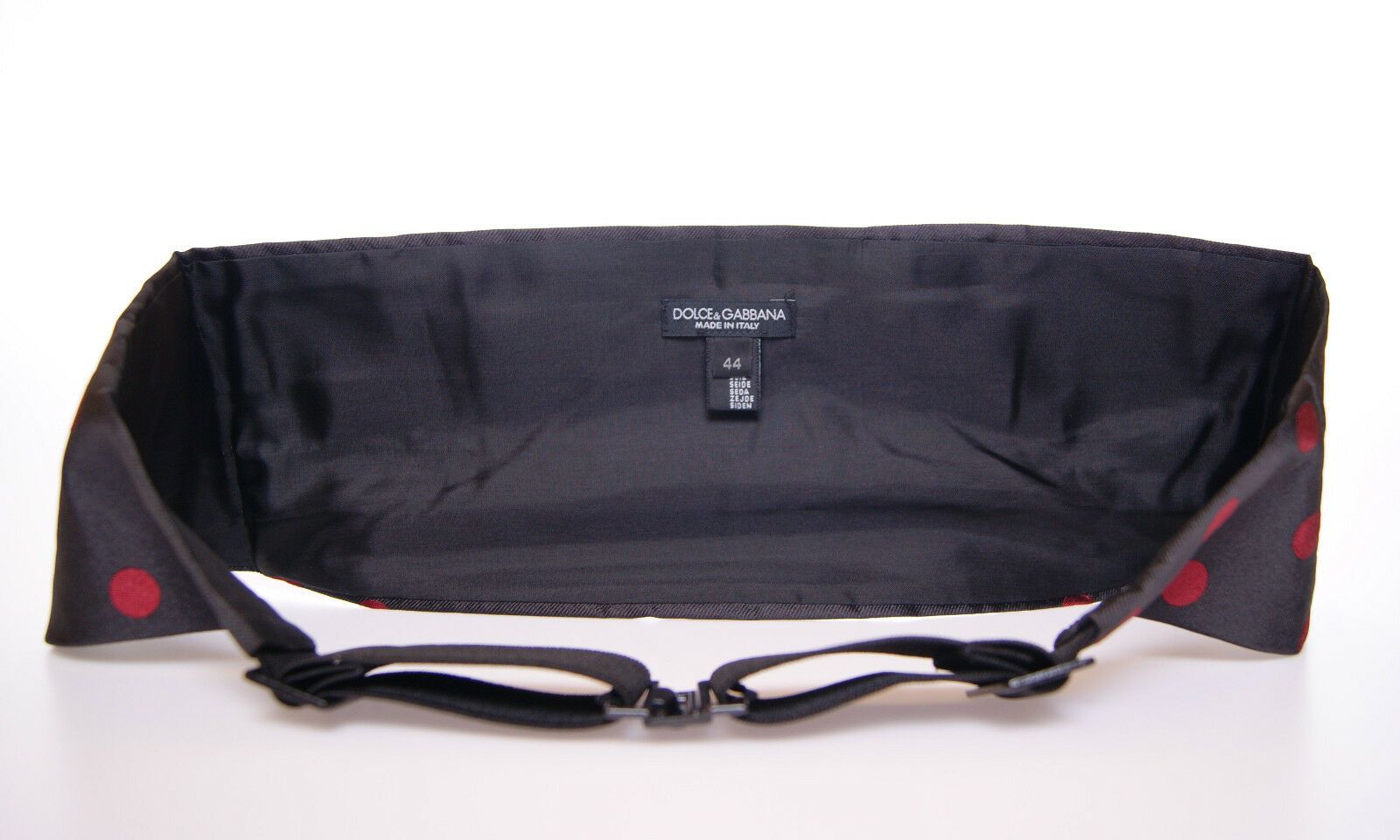 Dolce & Gabbana Black Waist Smoking Tuxedo Cummerbund Belt Dolce & Gabbana