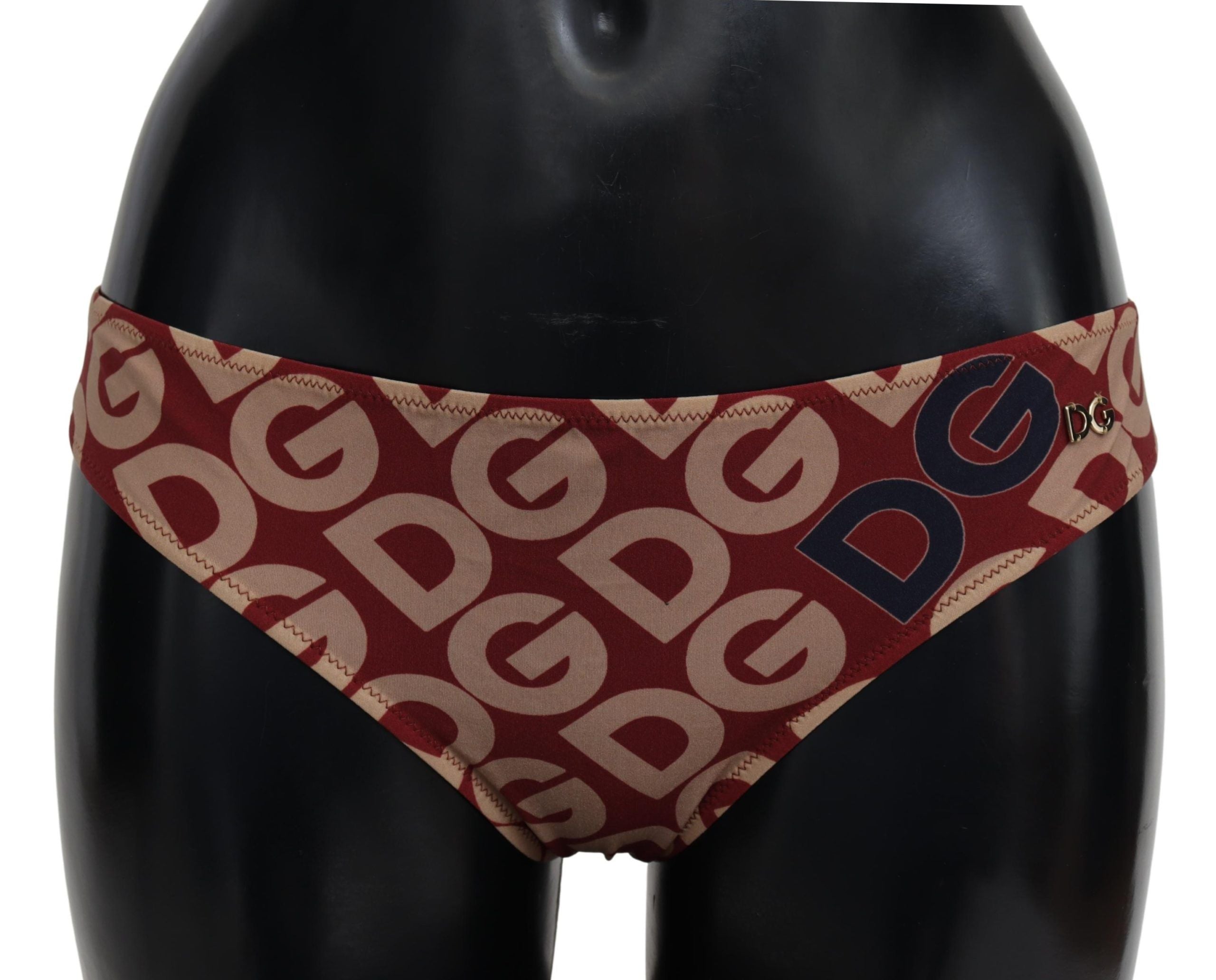 Dolce & Gabbana Multicolor DG Logo Print Bottom Beachwear Bikini Swimsuit Dolce & Gabbana
