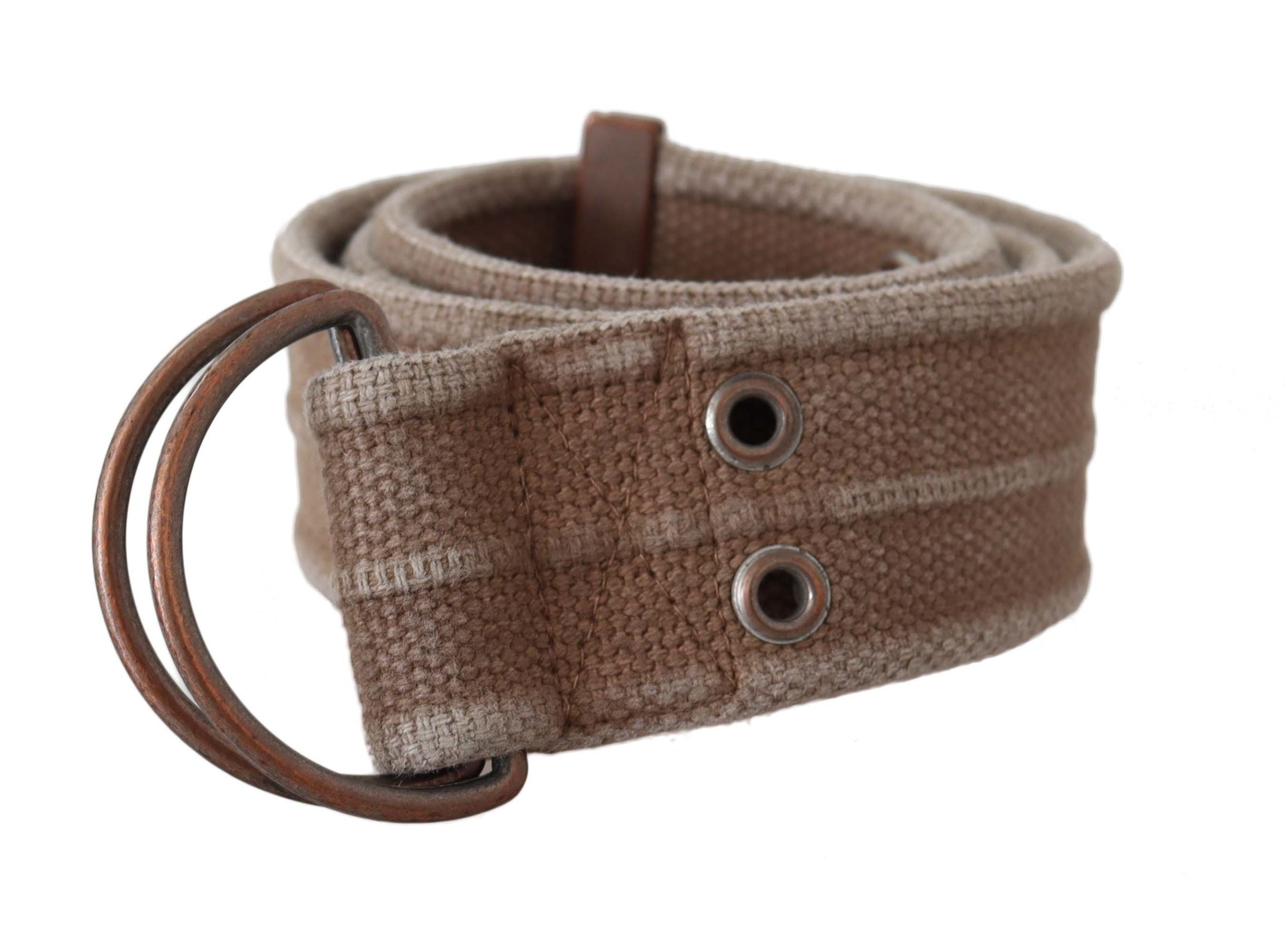 Dolce & Gabbana Beige Leather Logo Belt Sling Cintura Buckle Belt Dolce & Gabbana
