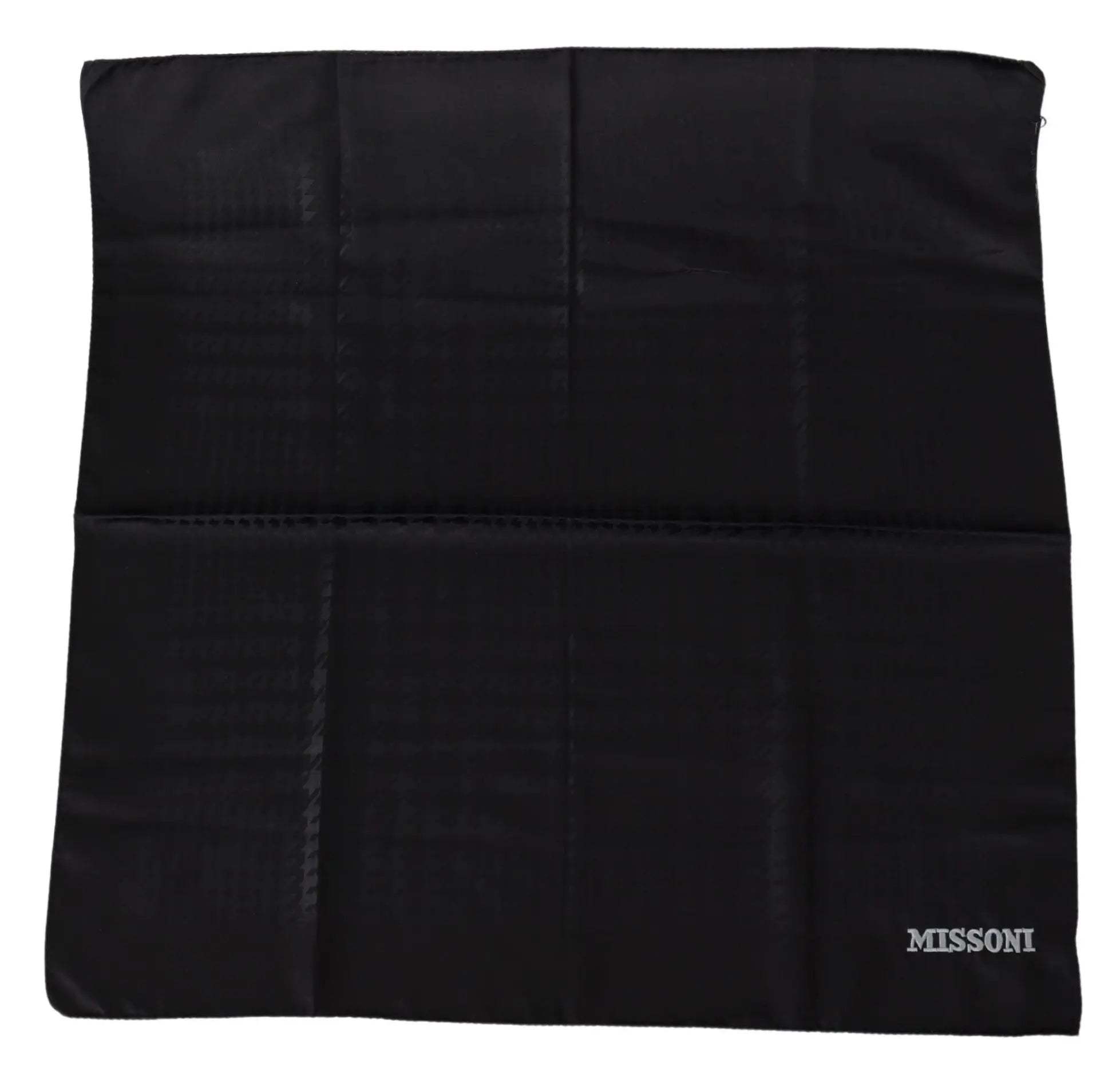 Missoni Black Wool Knit Unisex Neck Wrap Shawl Scarf Missoni