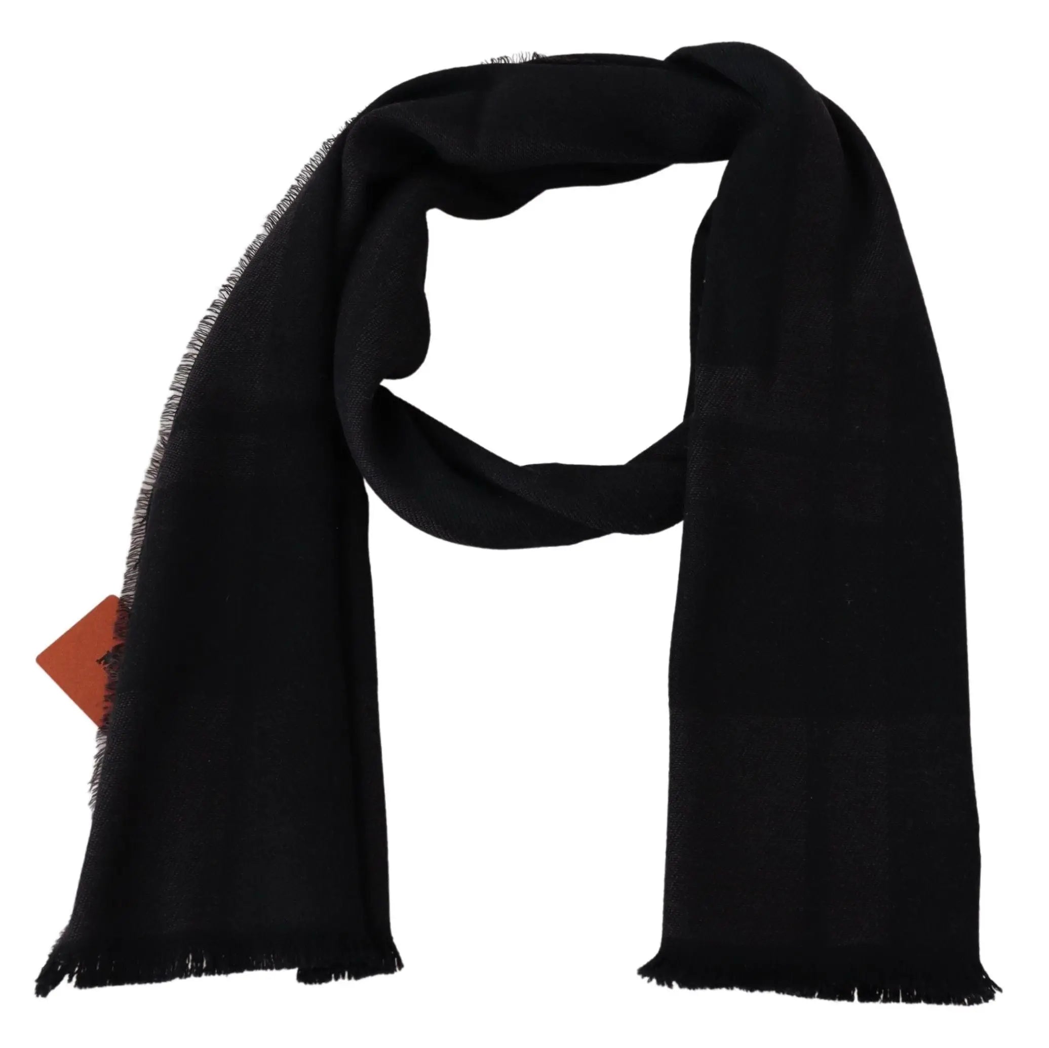 Missoni Black 100% Wool Unisex Neck Wrap Scarf Missoni