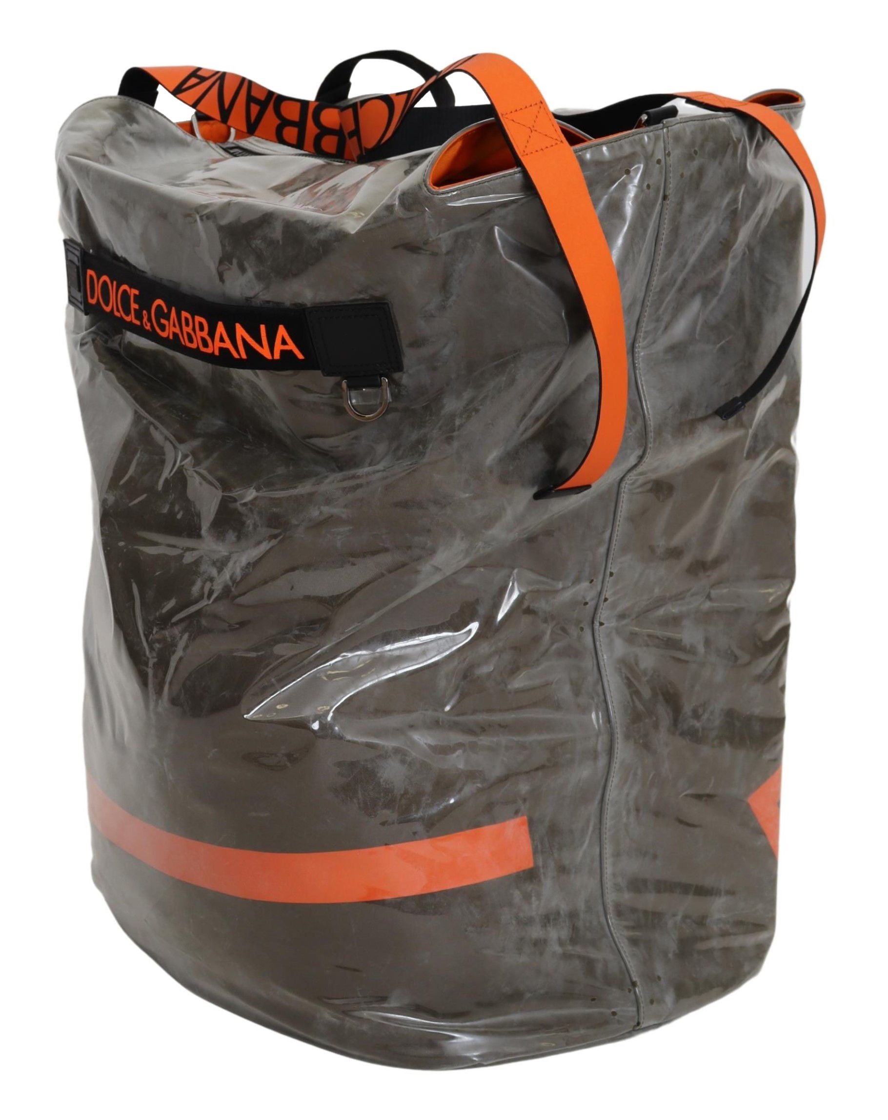 Dolce & Gabbana Cotton Men Large Fabric Green Shopping Tote Bag Dolce & Gabbana