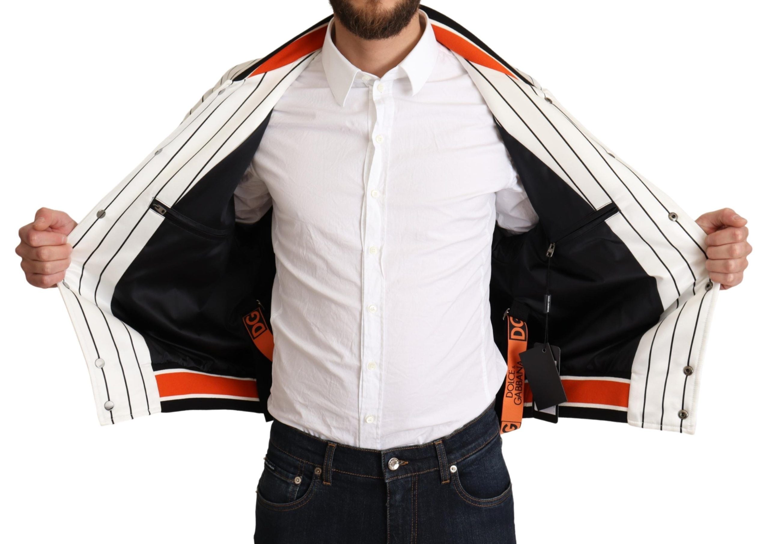 Dolce & Gabbana Multicolor Bomber King Logo #DGMILLENNIALS Jacket Dolce & Gabbana