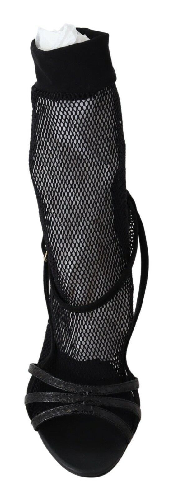 Dolce & Gabbana Black Suede Short Boots Sandals Shoes Dolce & Gabbana