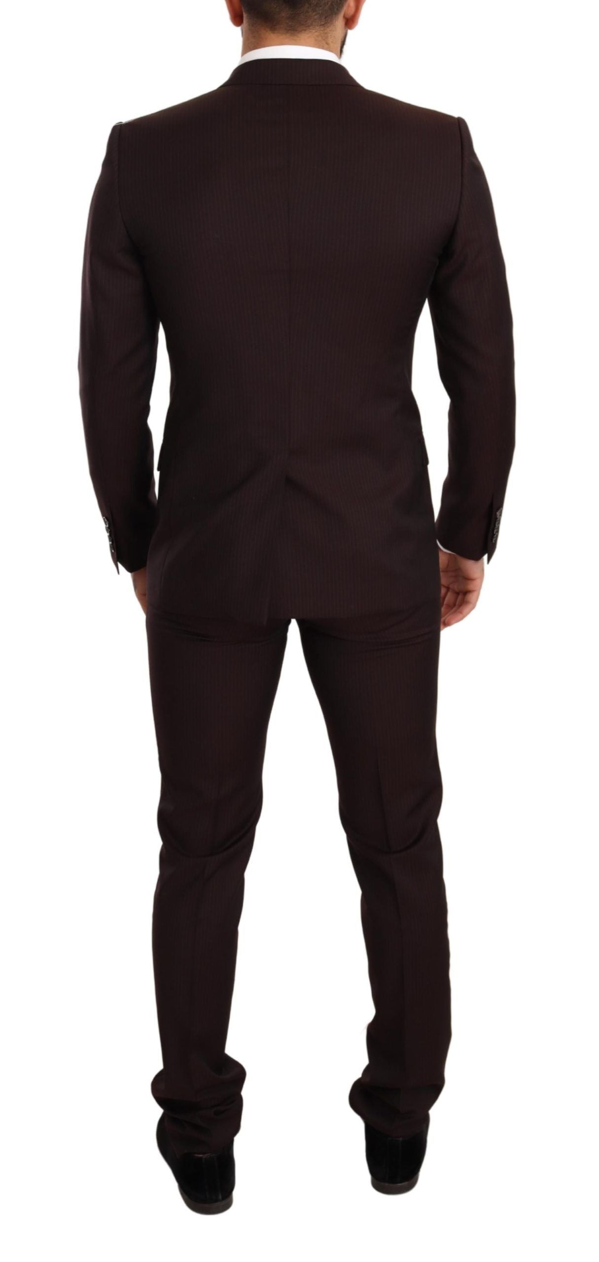 Dolce & Gabbana Bordeaux Wool MARTINI Slim Fit Suit Dolce & Gabbana