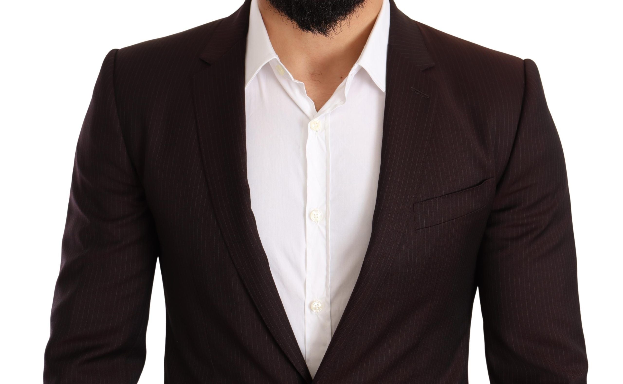 Dolce & Gabbana Bordeaux Wool MARTINI Slim Fit Suit Dolce & Gabbana