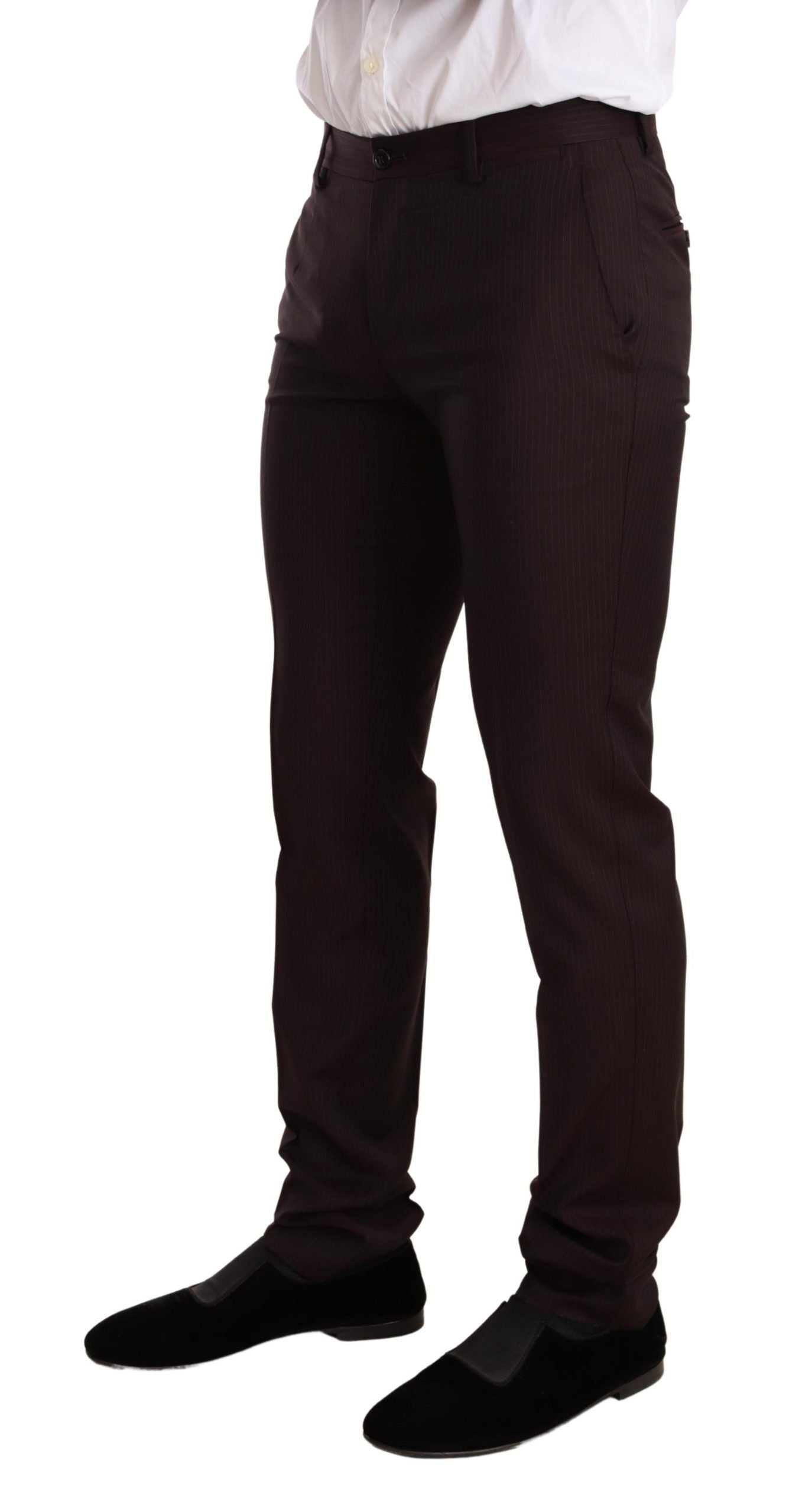 Dolce & Gabbana Bordeaux Wool MARTINI Slim Fit Suit Dolce & Gabbana