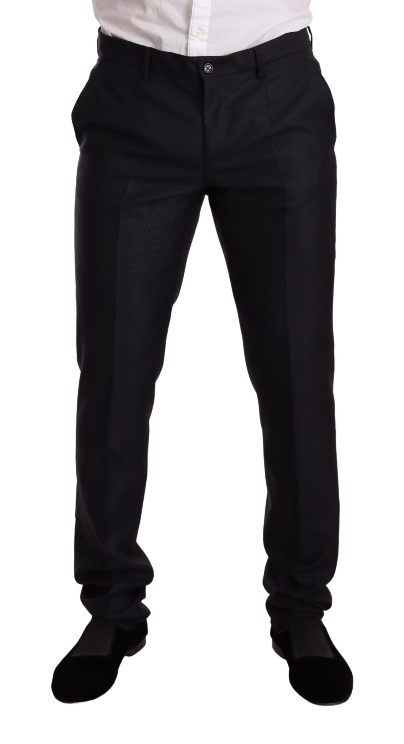 Dolce & Gabbana Blue Pattern MARTINI SLIM FIT 2 Piece Suit Dolce & Gabbana