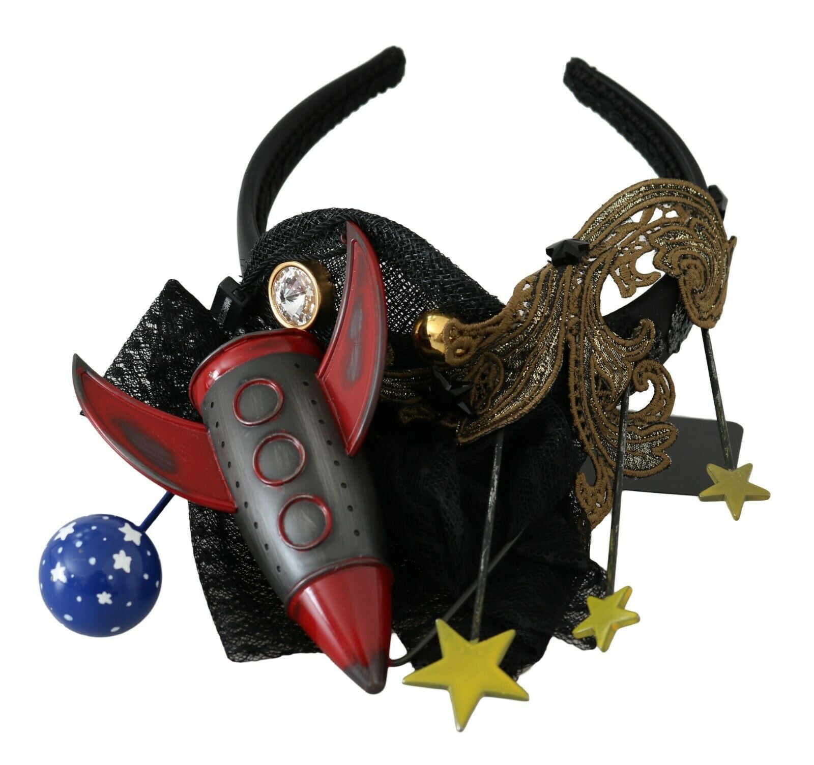 Dolce & Gabbana Rocket Crystal Stars Tiara Diadem Headband Dolce & Gabbana