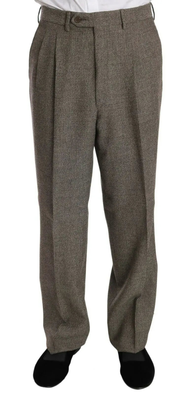 Fendi Brown Wool Regular Single Breasted Suit Fendi