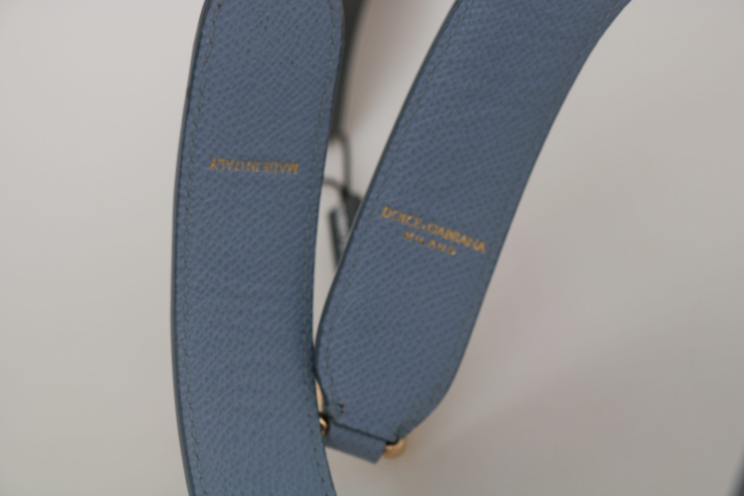 Dolce & Gabbana Blue Leather Handbag Accessory Shoulder Strap Dolce & Gabbana