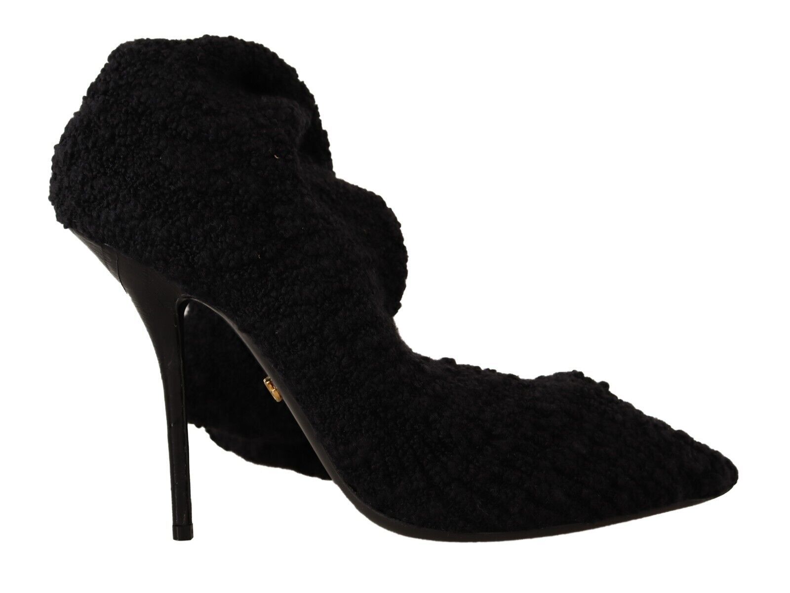 Dolce & Gabbana Black Stretch Socks Knee High Booties Shoes Dolce & Gabbana