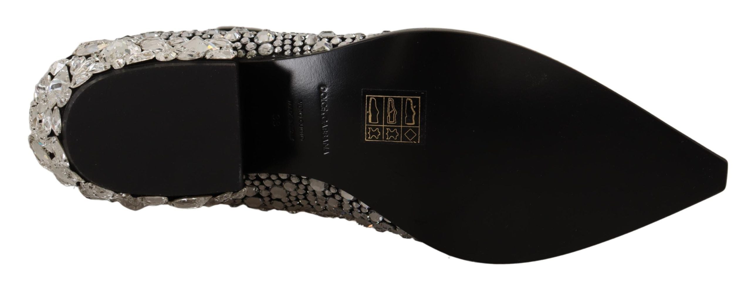 Dolce & Gabbana Black Suede Strass Crystal Cowgirl Boots Dolce & Gabbana