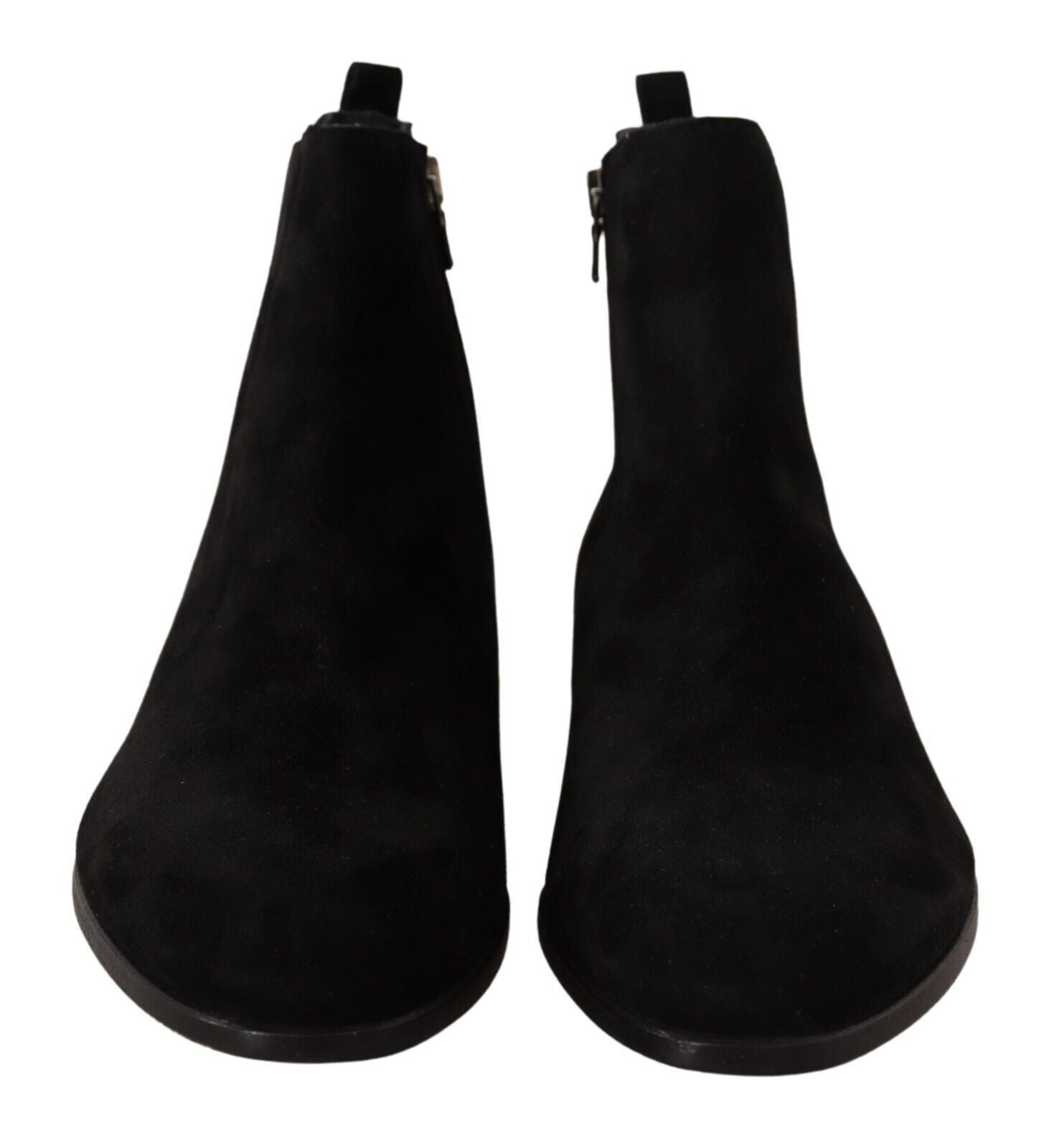 Dolce & Gabbana Black Suede Leather Chelsea Mens Boots Shoes Dolce & Gabbana
