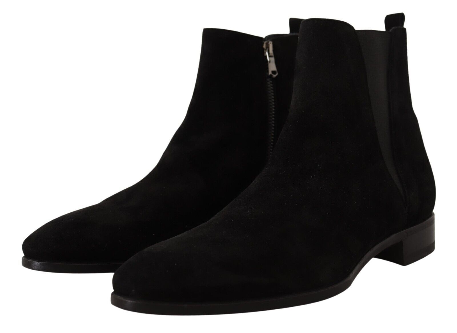 Dolce & Gabbana Black Suede Leather Chelsea Mens Boots Shoes Dolce & Gabbana