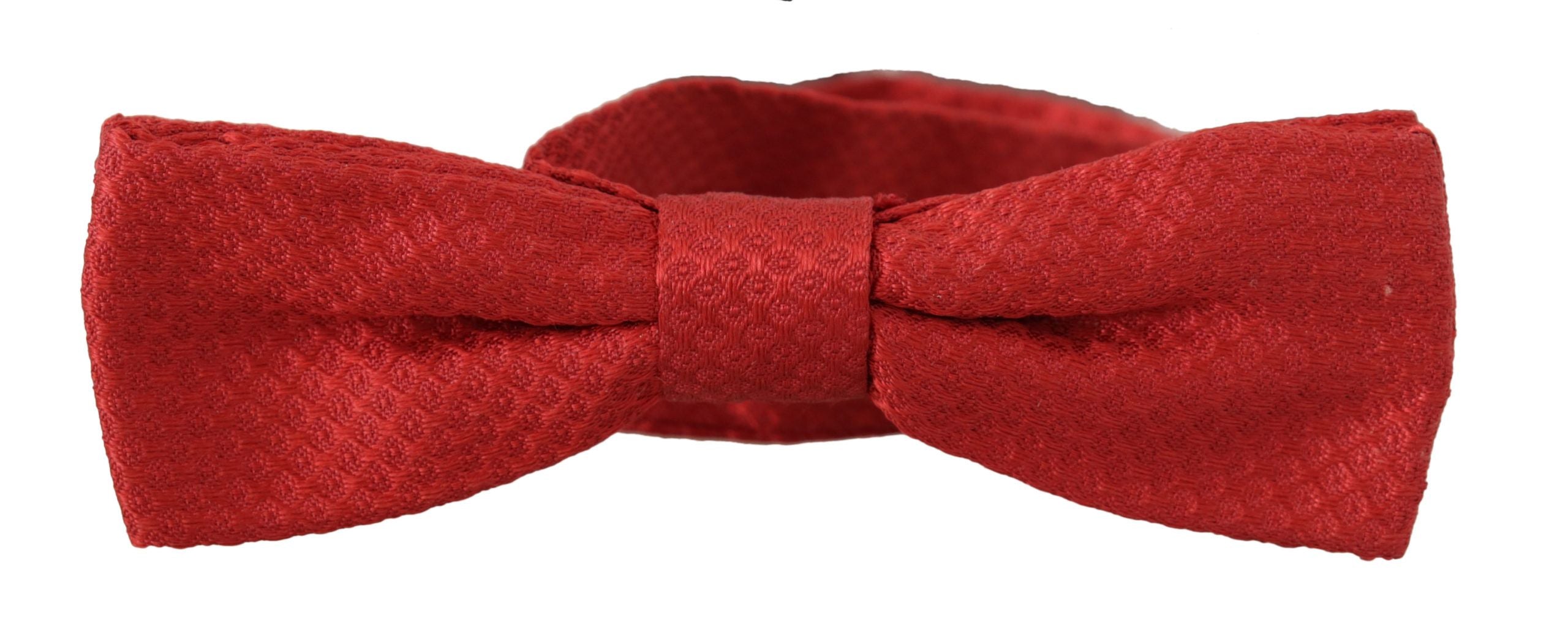 Dolce & Gabbana Red 100% Silk Adjustable Neck Papillon Tie Dolce & Gabbana