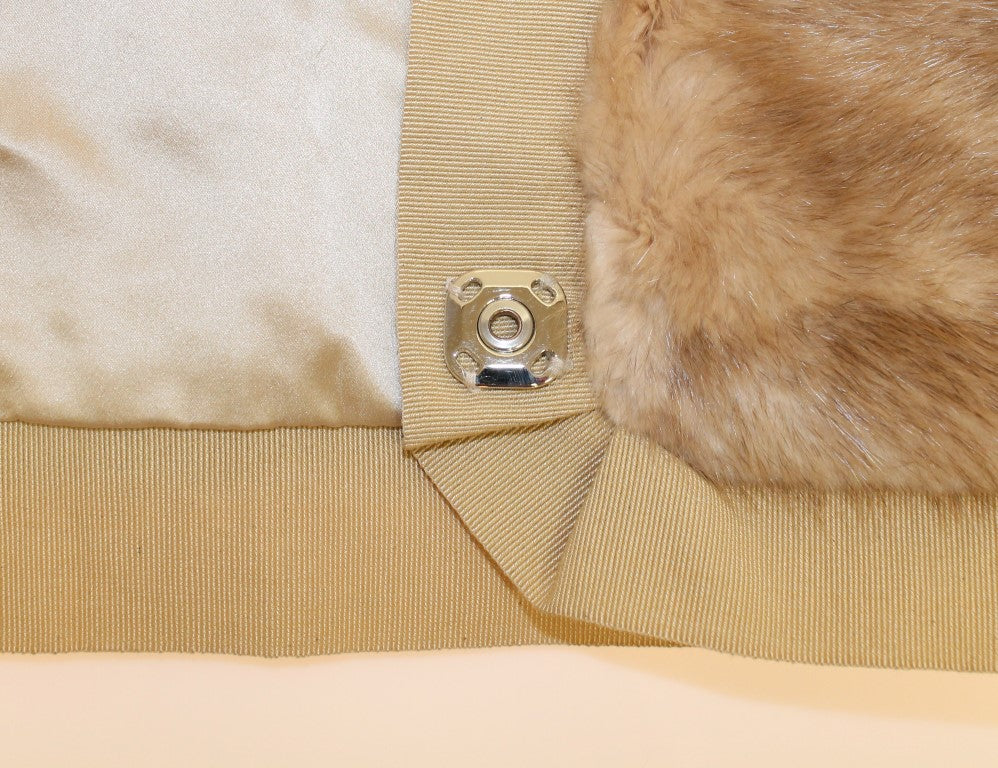 Dolce & Gabbana Beige MINK Fur Scarf Foulard Neck Wrap Dolce & Gabbana