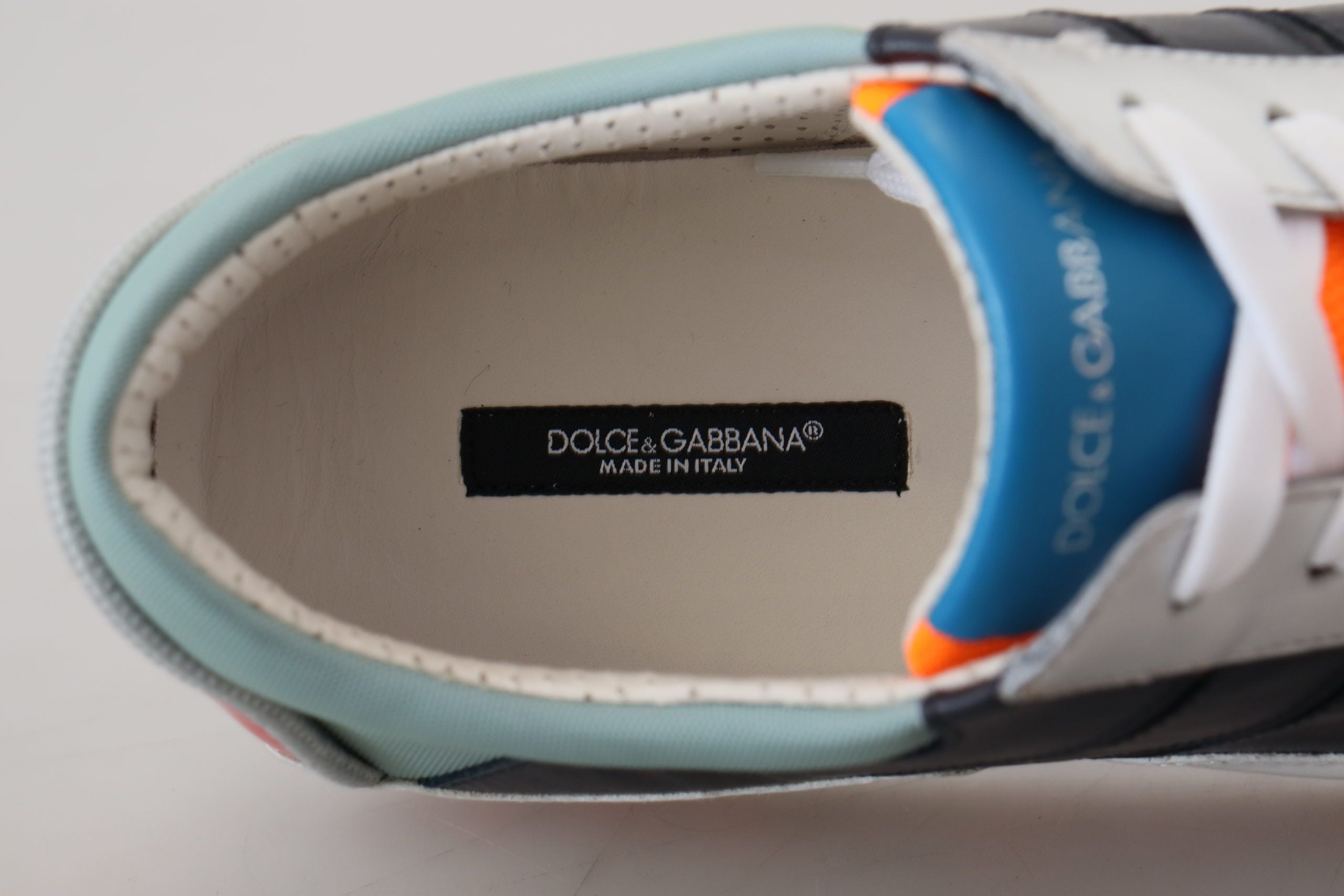 Dolce & Gabbana Multicolor Leather Sport Low Top Sneakers Dolce & Gabbana