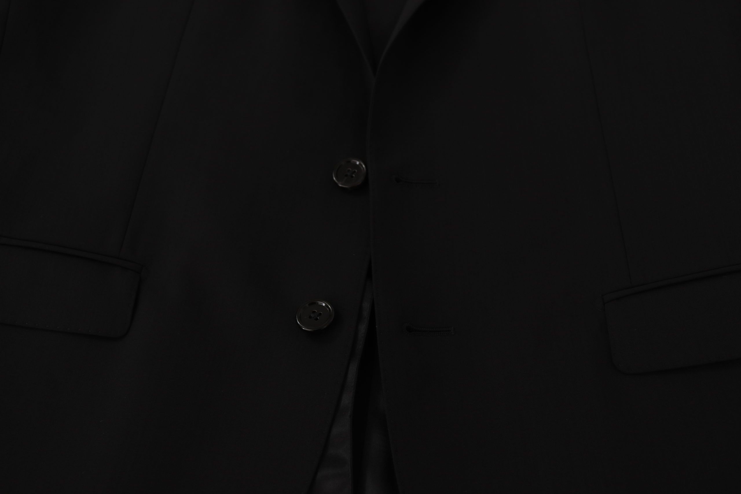 Dolce & Gabbana Black Single Breasted Jacket MARTINI Blazer Dolce & Gabbana
